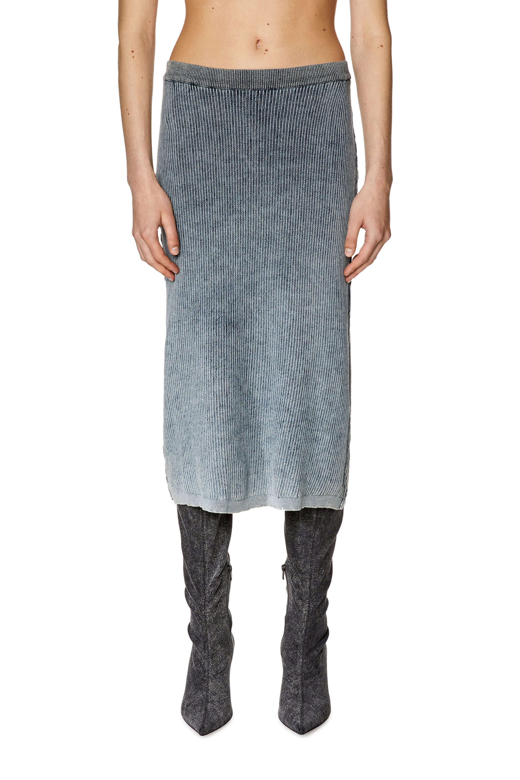 Women's Ribbed midi skirt with vintage wash | M-ARKI Diesel