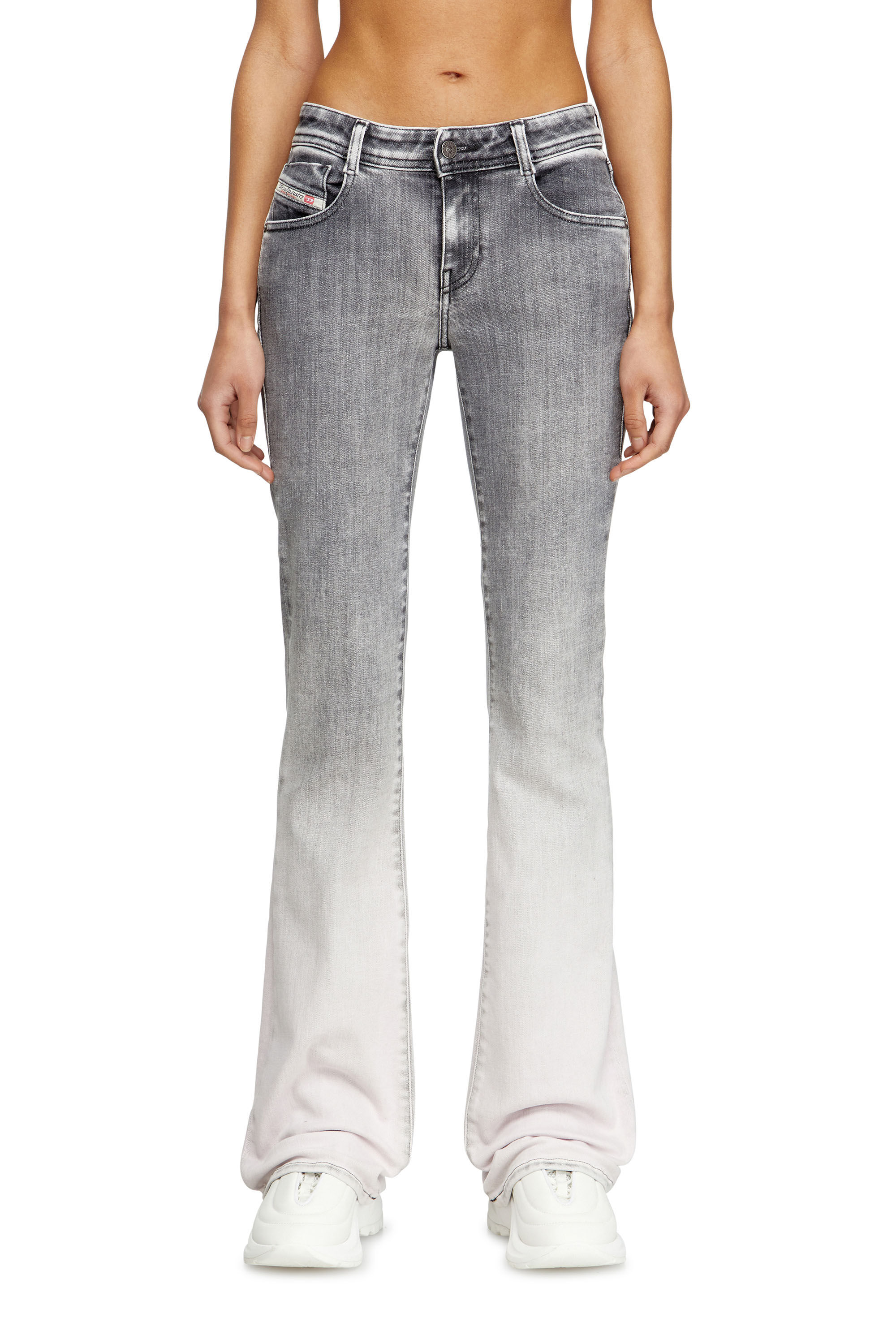 送料無料【DIESEL】ディーゼル1969 d-ebbey 09k53 ブーツカット Women's Bootcut Jeans | Light Grey | Diesel 1969 D-Ebbey
