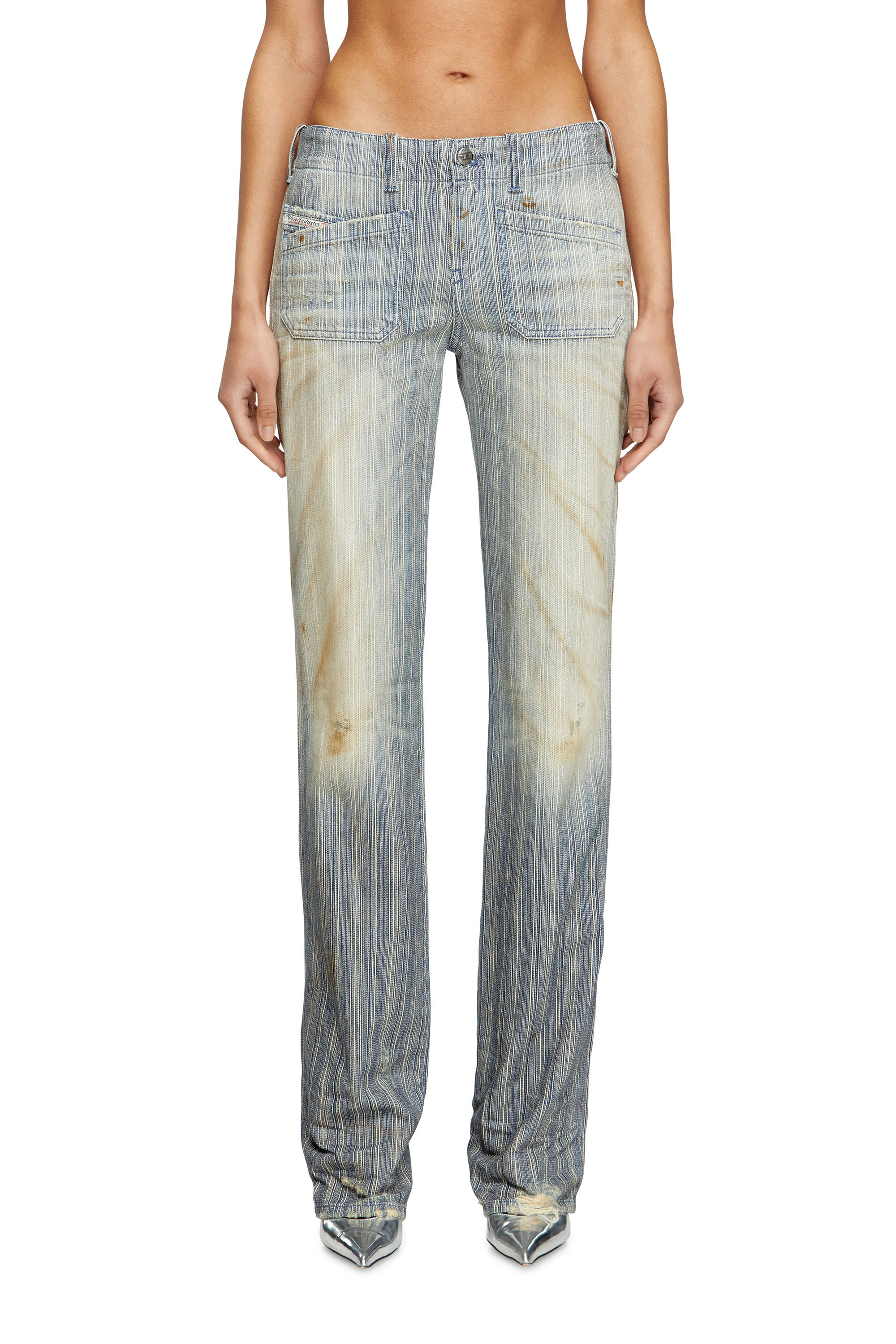 Diesel - Bootcut Jeans D-Keate 09L55 Mujer, Azul medio - 3