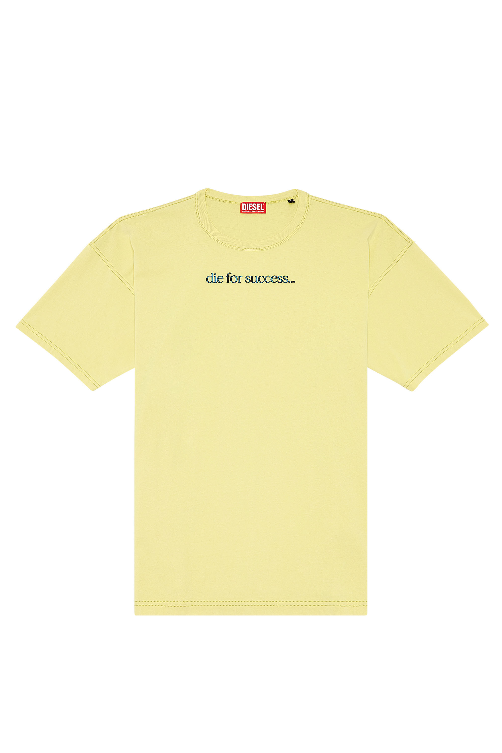 Diesel - T-BOXT-N6, Camiseta con bordado Die For Success Hombre in Amarillo - 1