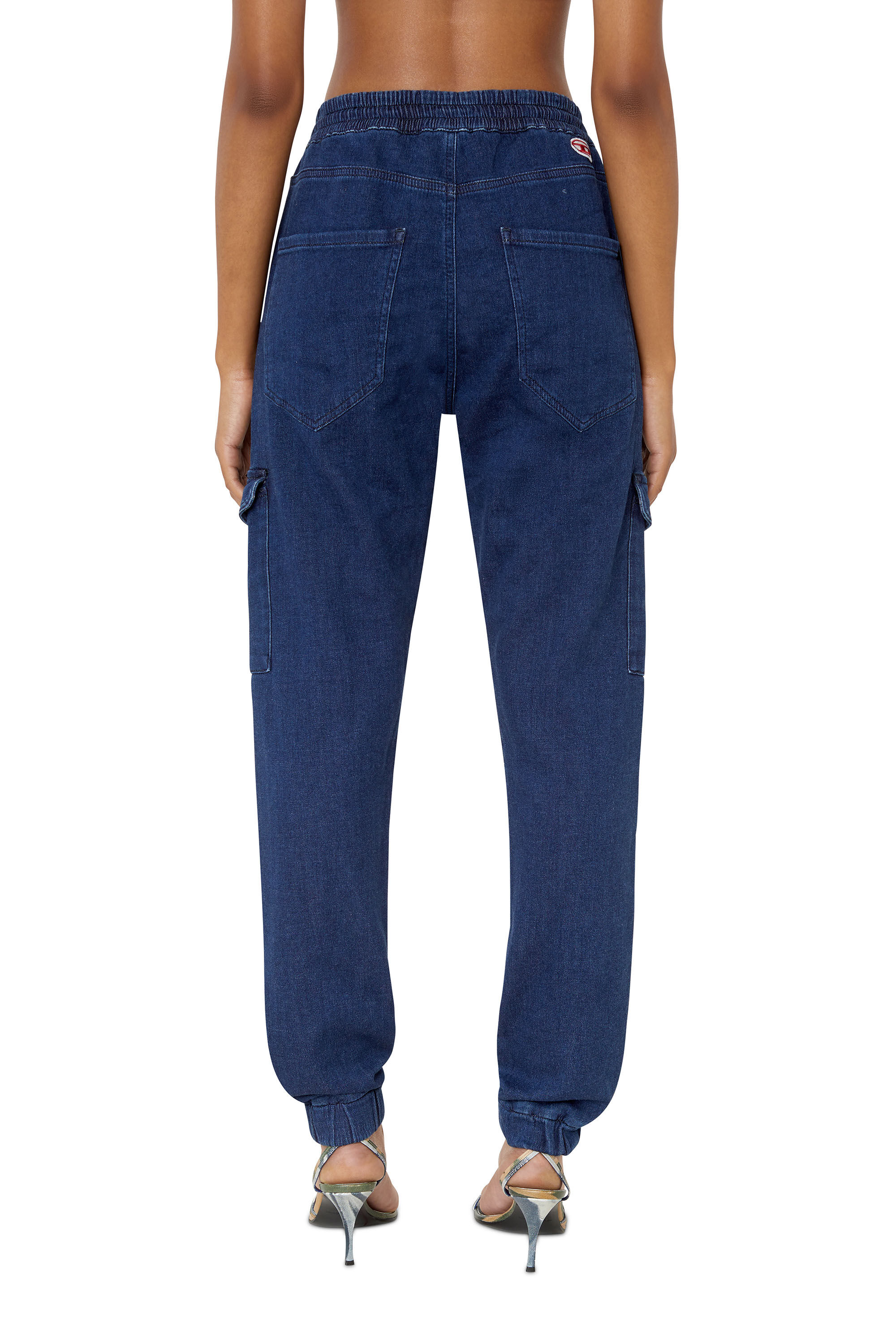 D-URSY TRACK DENIM Woman: Slim dark blue Jeans | Diesel