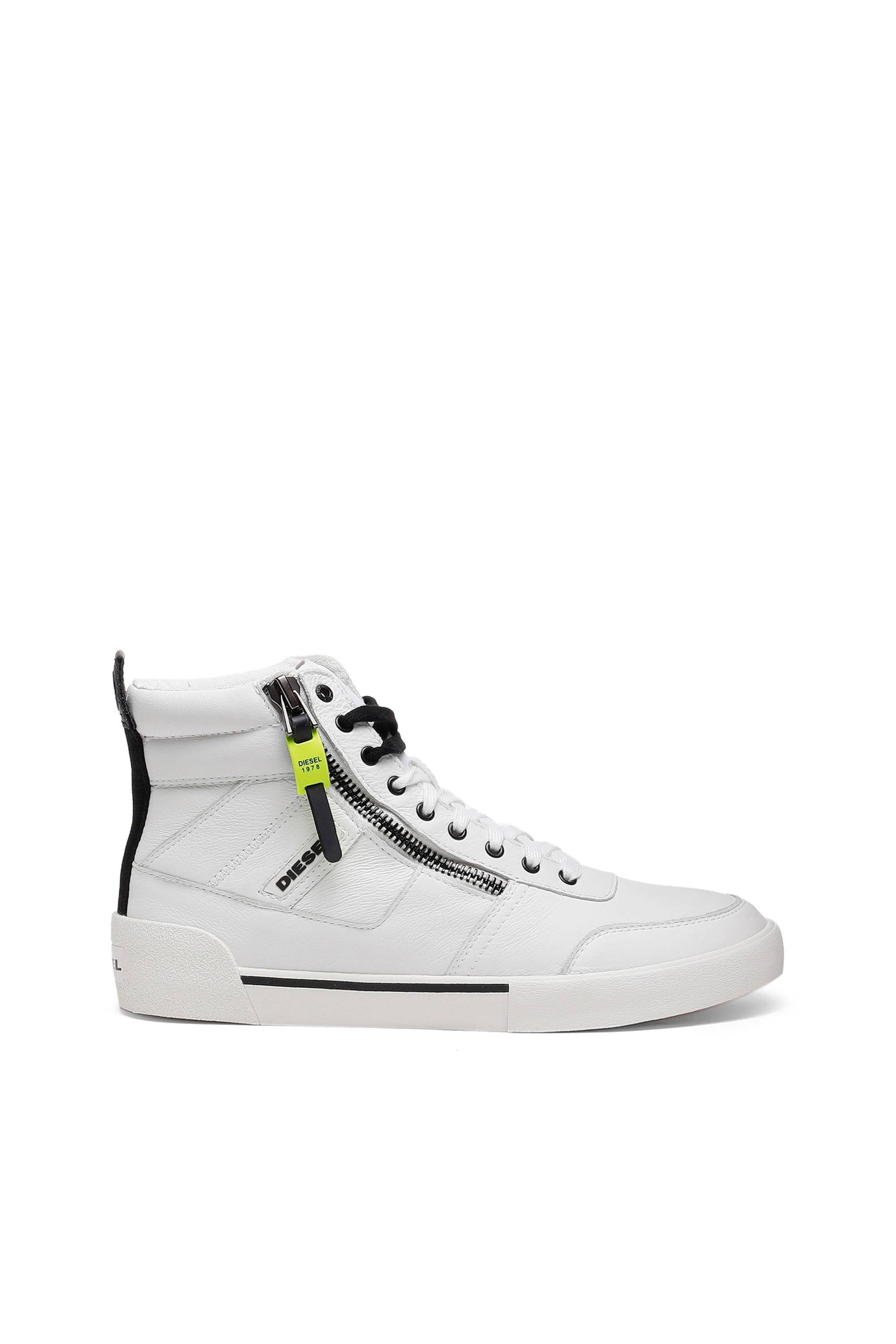 High-top sneakers in panelled suede 