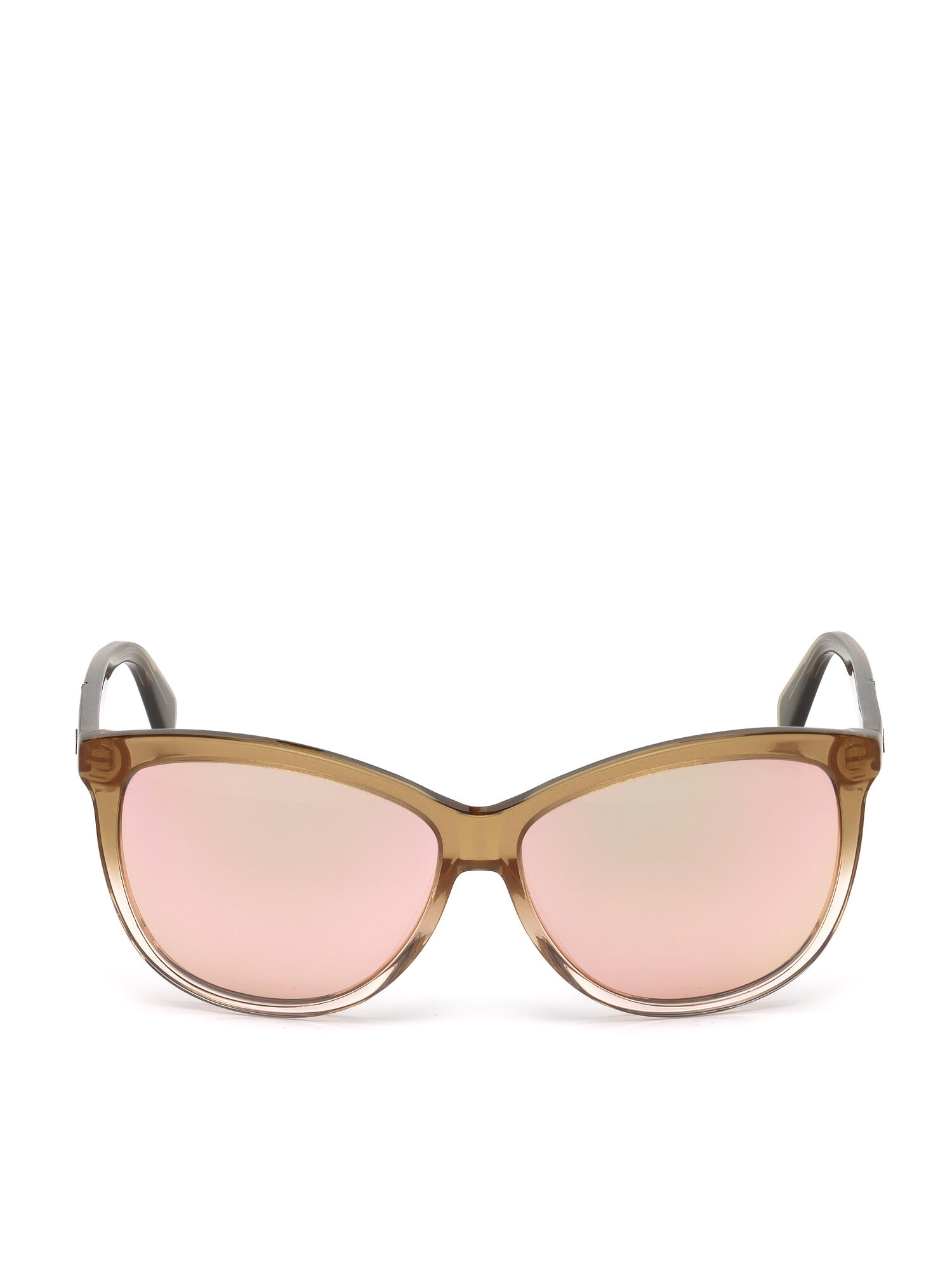 Diesel - DL0221, Woman's Acetate shiny finishes eyewear in Brown - 1