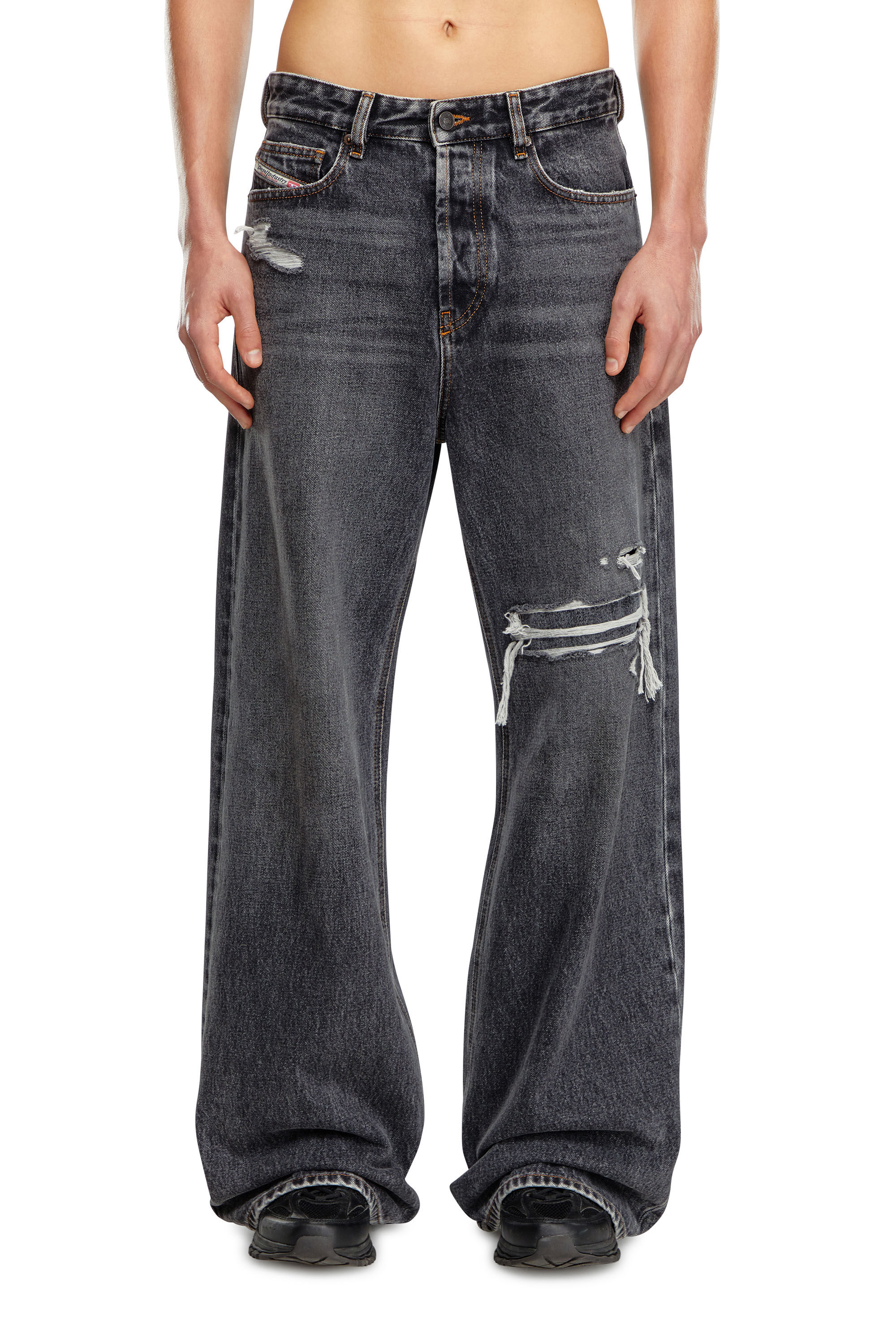 1996 D-Sire Woman: Relaxed Black/Dark grey Baggy Jeans | Diesel