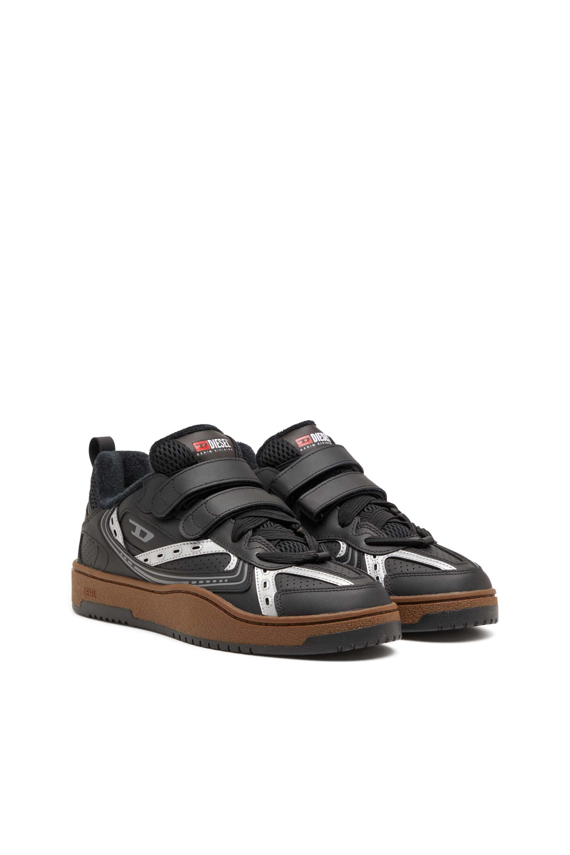 【関税込み】Diesel ブラック S-Ukiyo Skt スニーカー Men's S-Ukiyo-Leather sneaker with straps | Black | Diesel