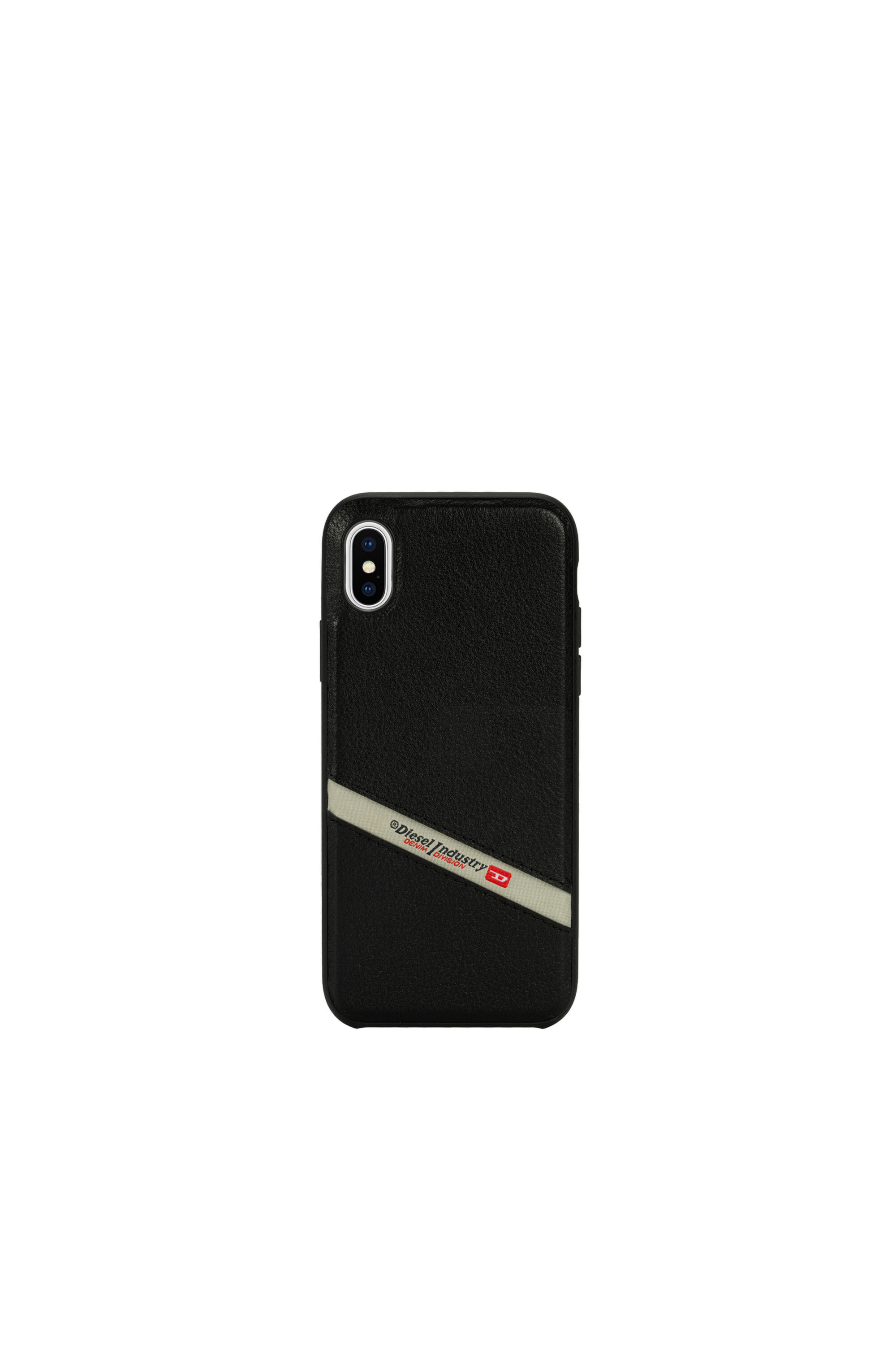 Diesel - DIESEL LEATHER CO-MOLD CASE FOR IPHONE XS MAX, Black - Image 2