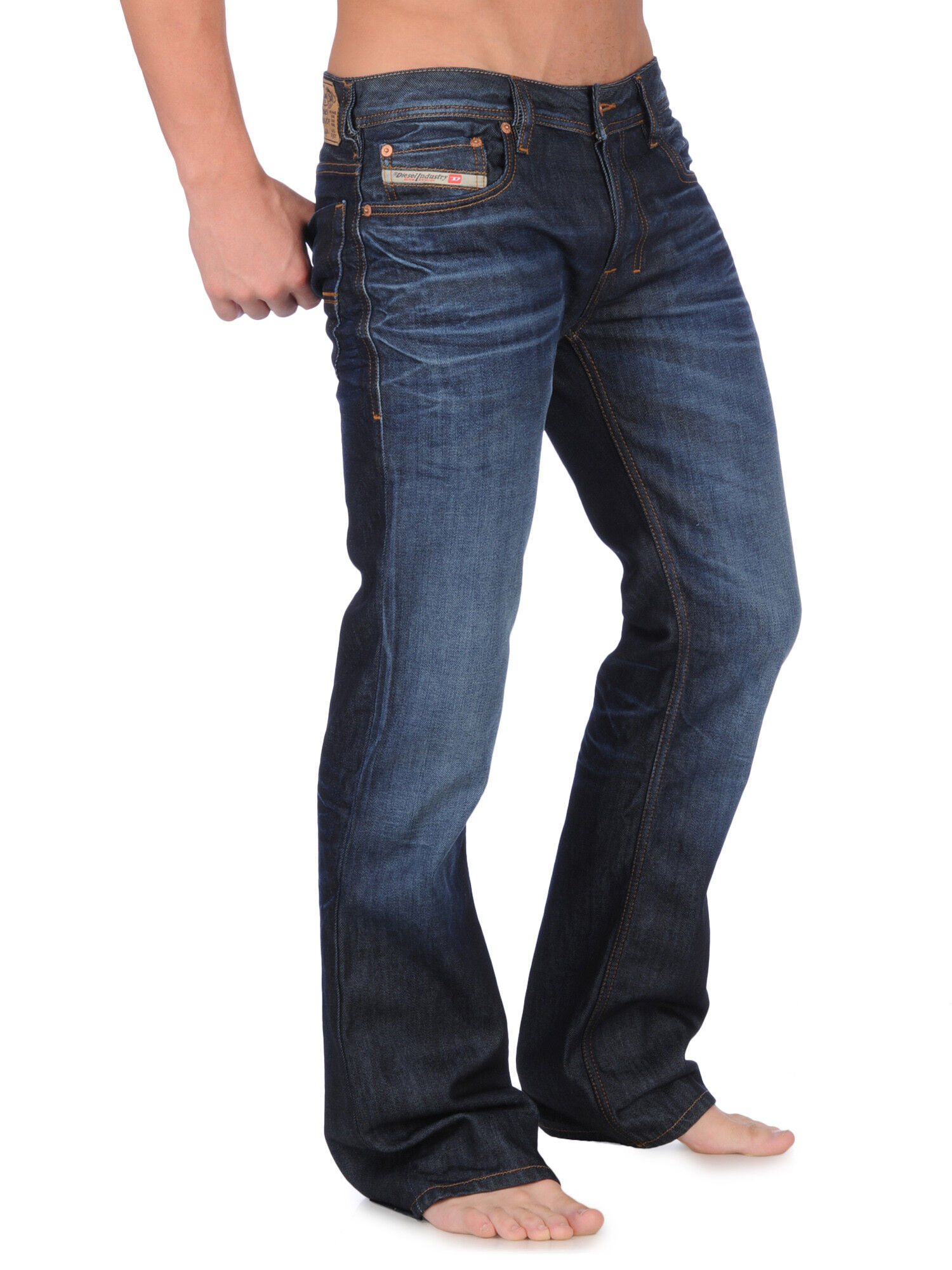 distressed thigh jeans