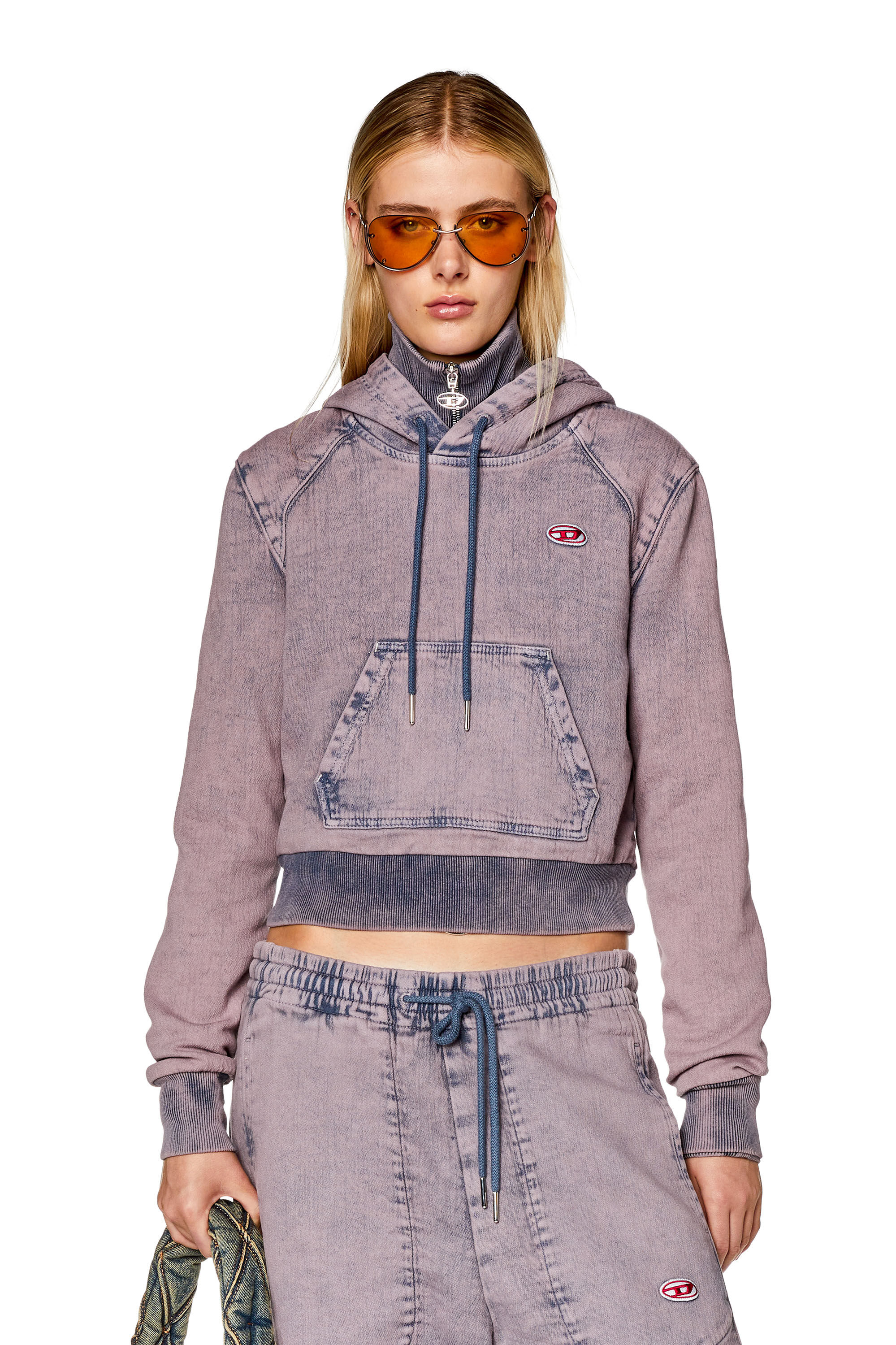 Diesel pink hoodie discount