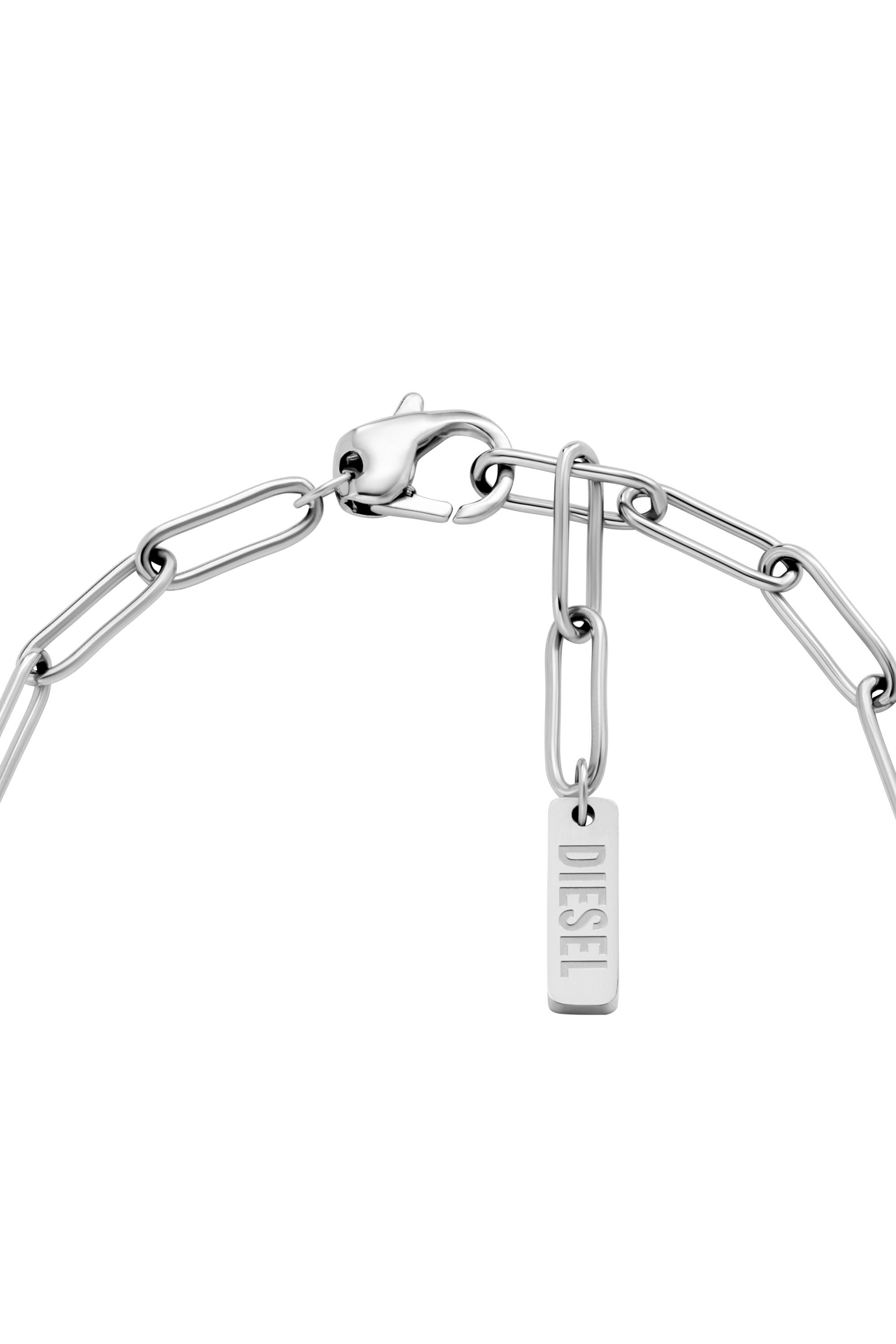 Diesel - DX1604040, Pulsera con dijes de acero inoxidable Unisex in Plateado - 2