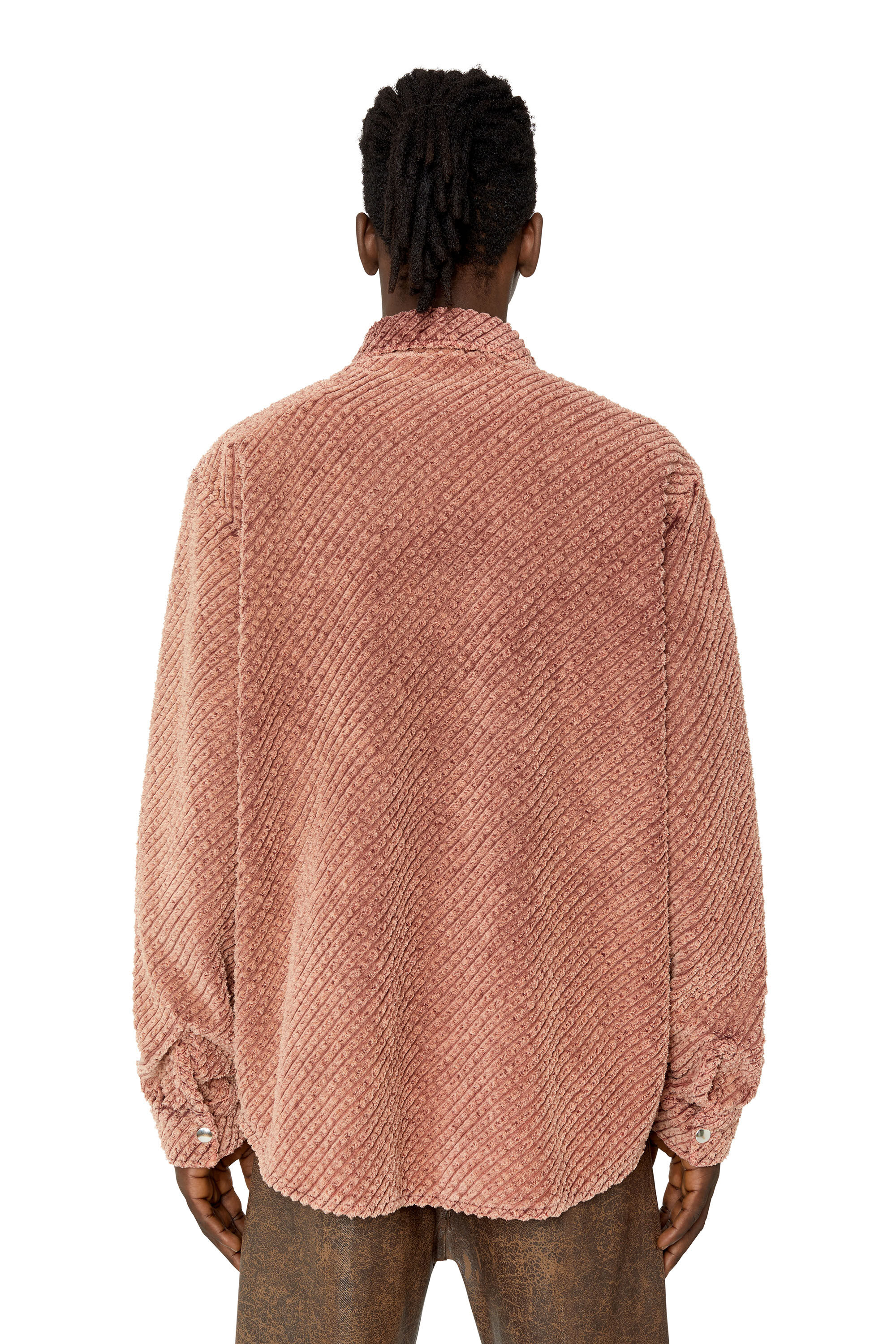 S-DARASY-BOWL-A Man: Treated overshirt in wide-wale corduroy