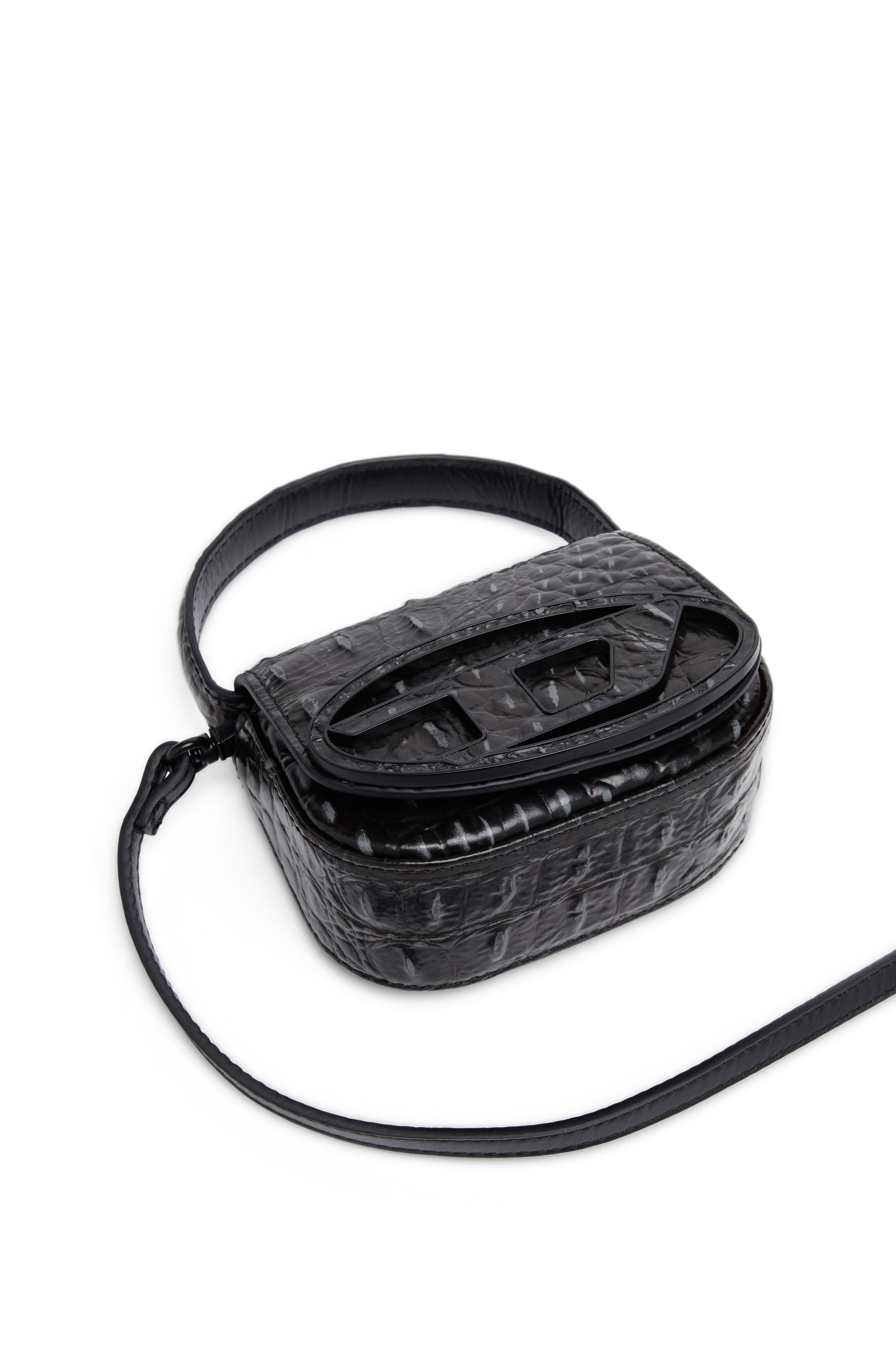 Women's 1DR XS - Iconic mini bag in croc-print leather | 1DR XS Diesel