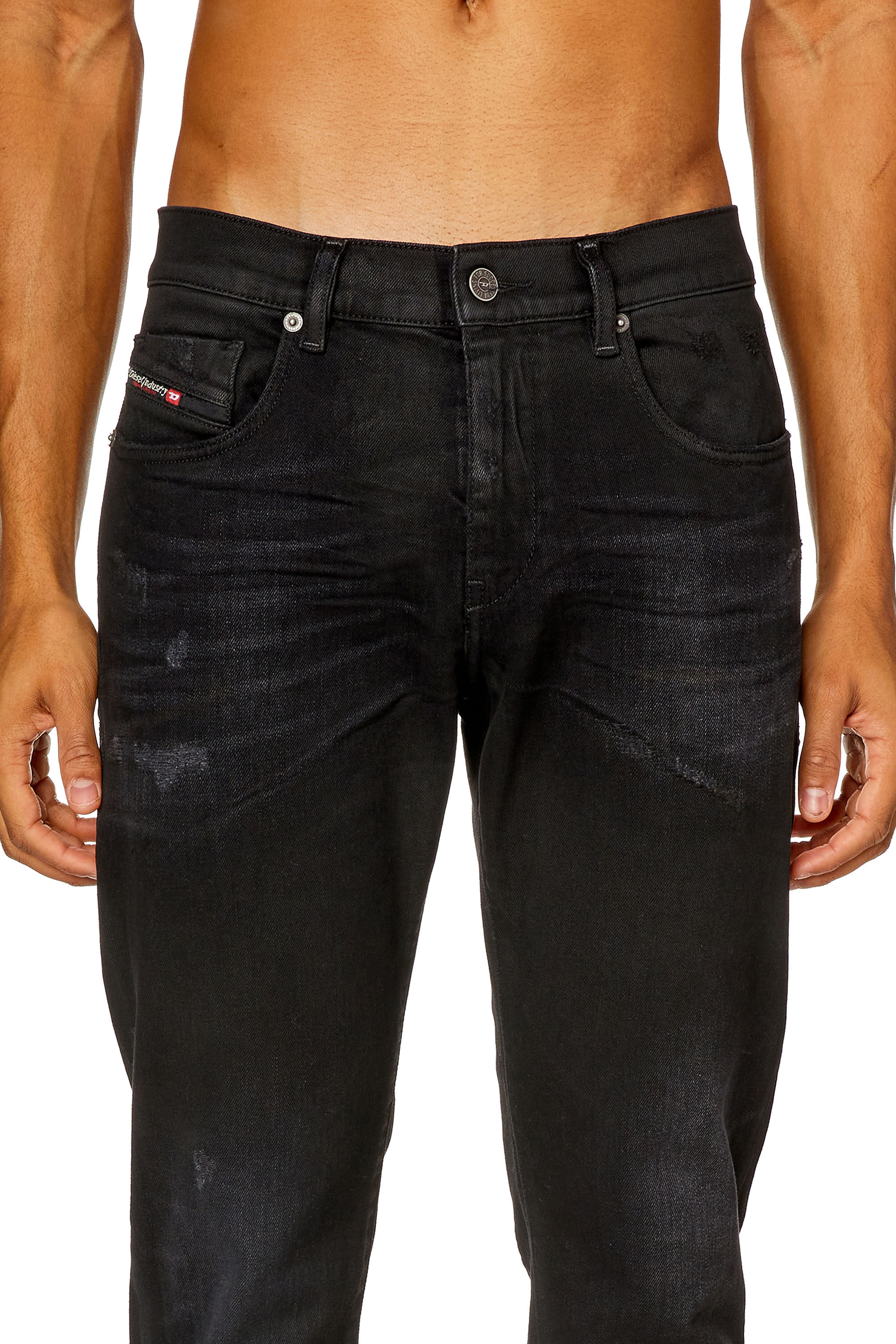 Diesel - Slim Jeans 2019 D-Strukt 09I19, Negro/Gris oscuro - Image 5