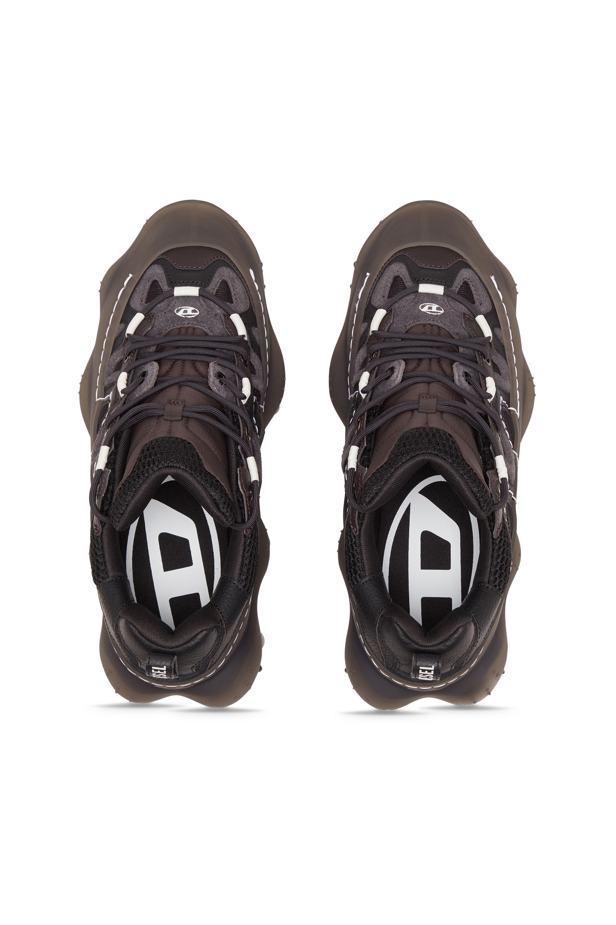 Diesel - S-PROTOTYPE P1 W, S-Prototype P1-Deportivas bajas con superposición de goma Mujer in Negro - 4