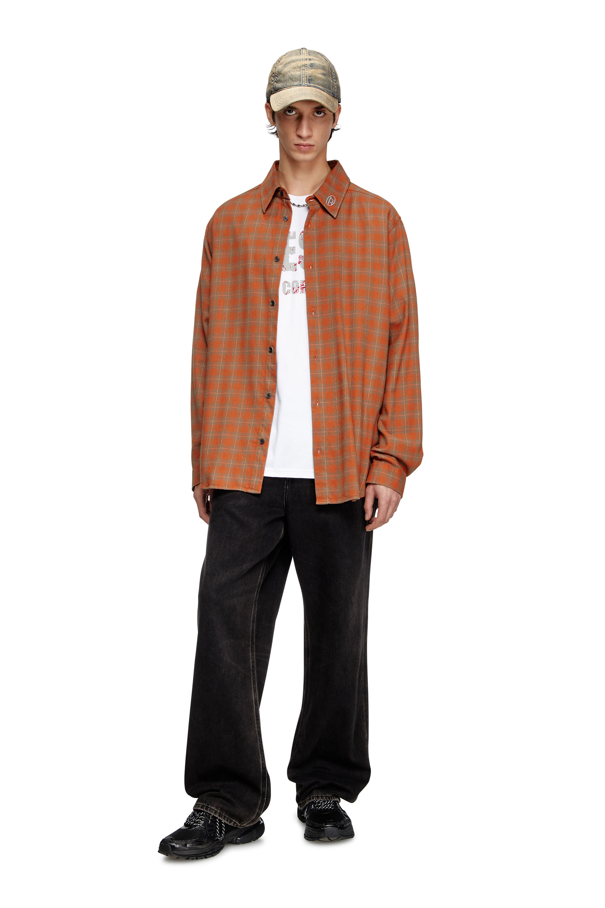 Diesel - T-ADJUST-R25, Camiseta con estampado Diesel Core Hombre in Blanco - 1
