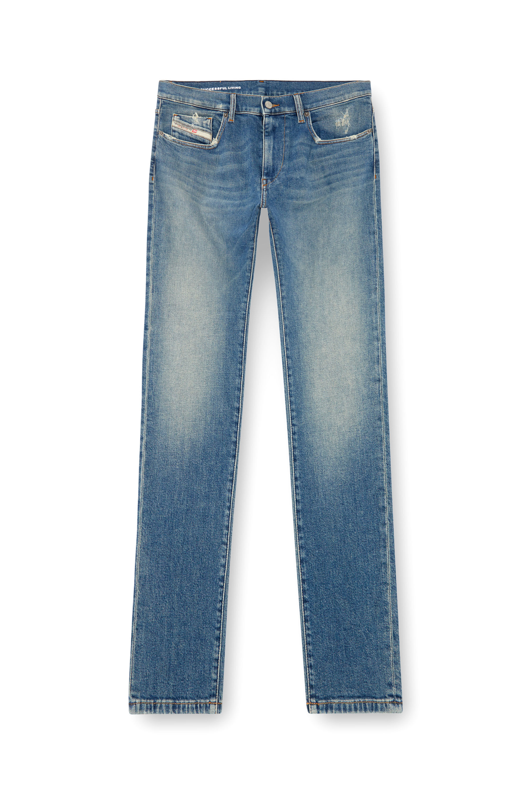 Diesel - Slim Jeans 2019 D-Strukt 0GRDG Hombre, Azul Claro - 2