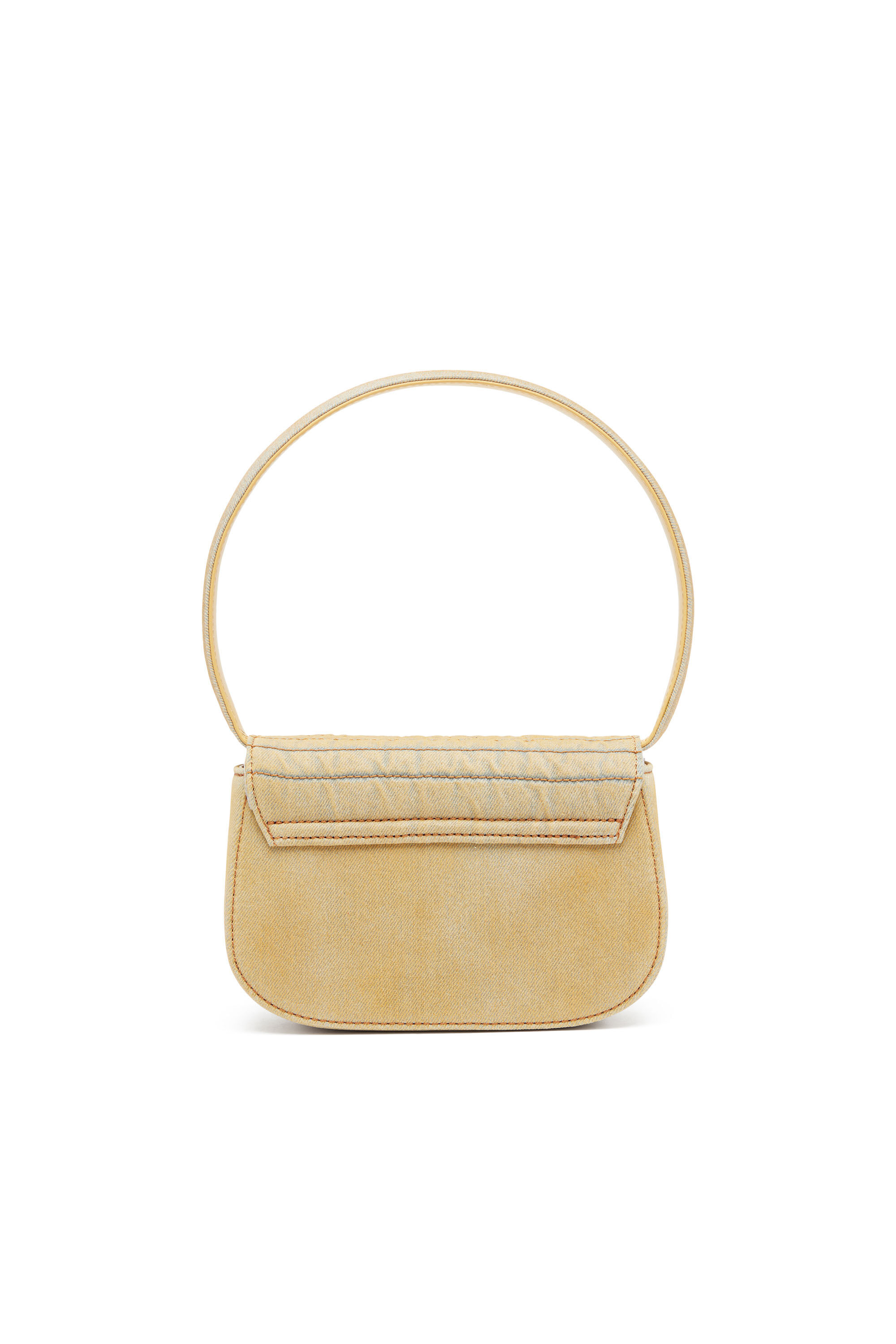 Diesel - 1DR, Woman's 1DR Shoulder Bag - Iconic shoulder bag in padded denim in Yellow - 3