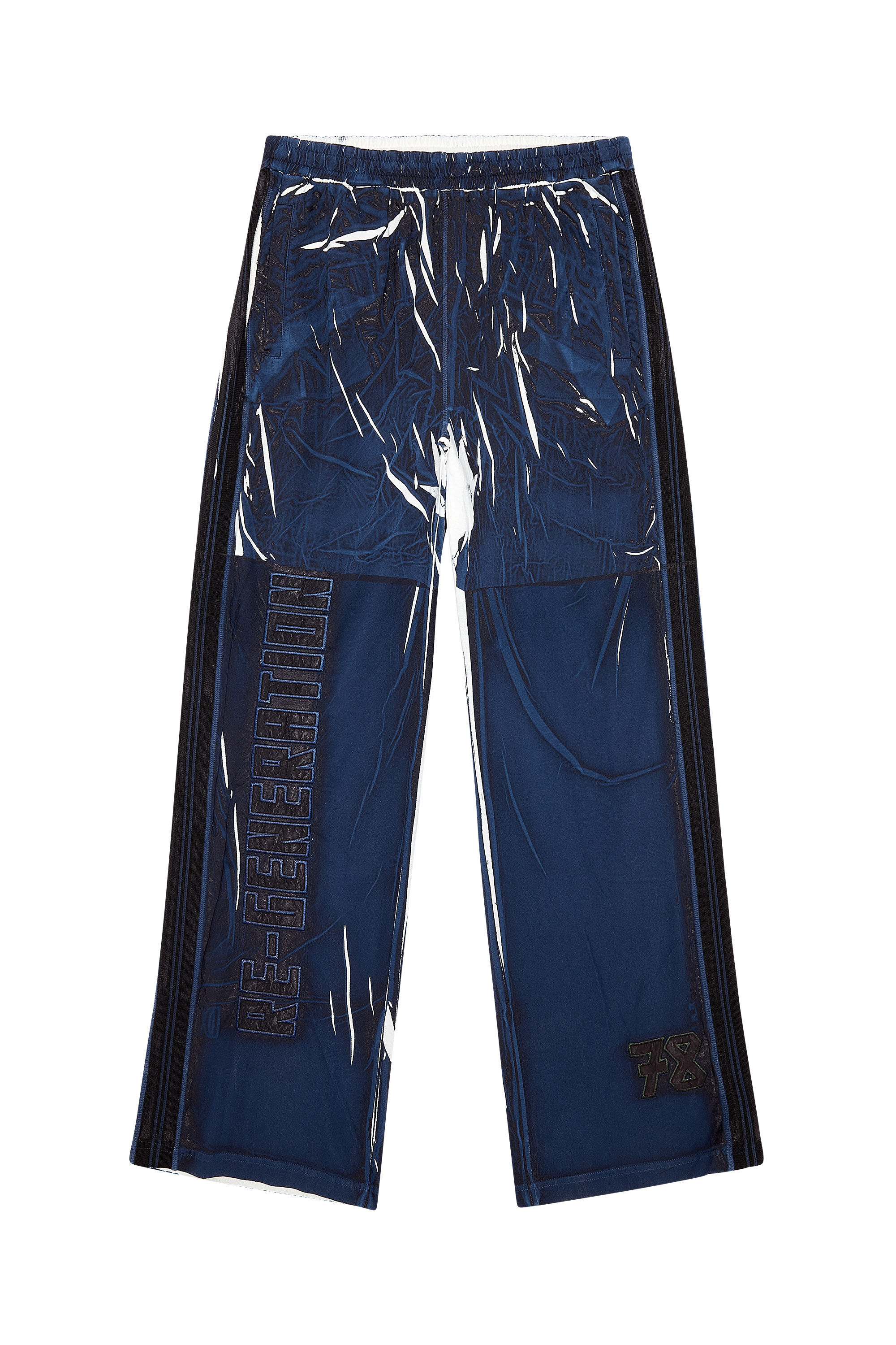 Men's Cargo pants with creased-effect print | Multicolor
