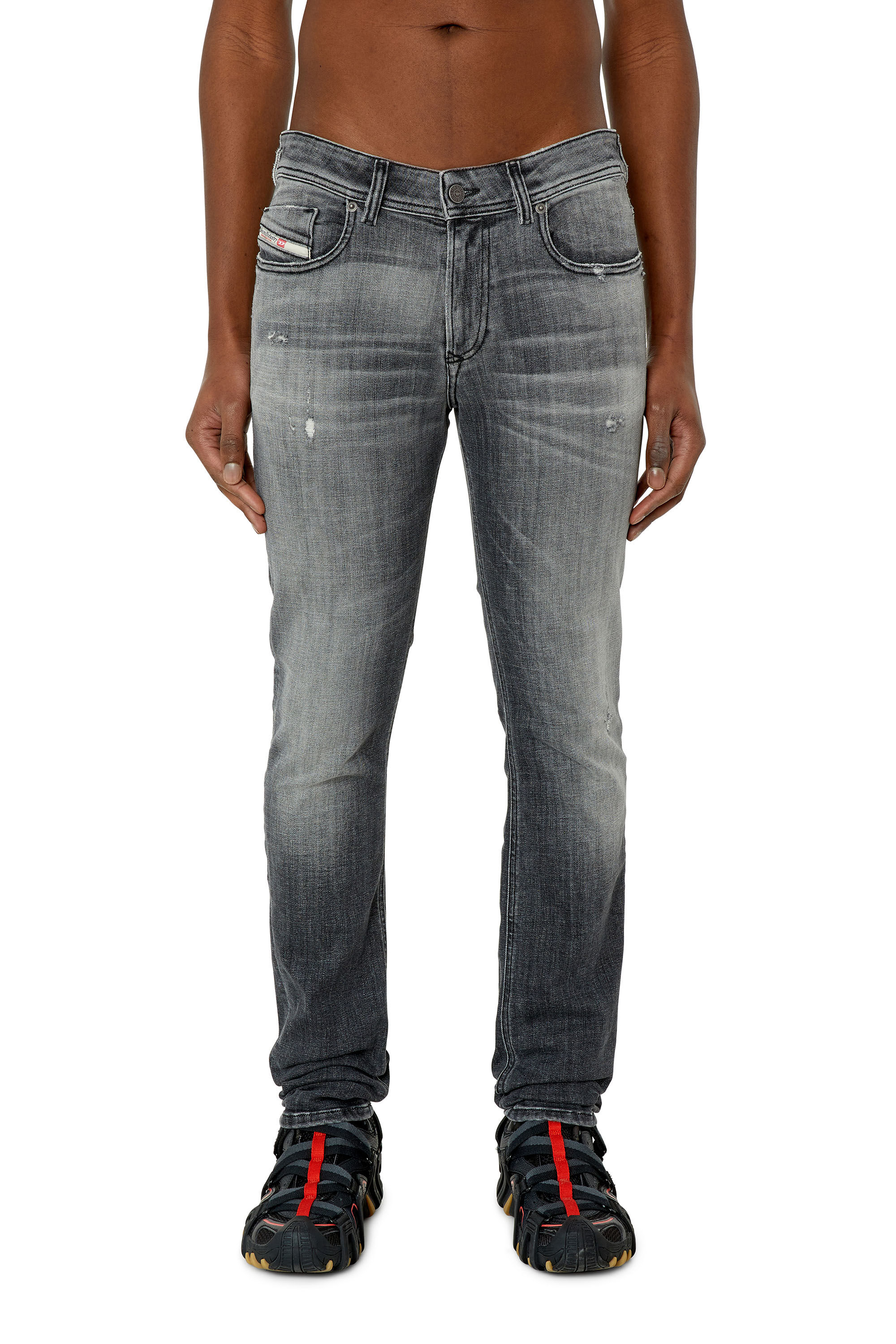 1979 SLEENKER Man: low waist skinny Black/Dark grey Jeans 1979 SLEENKER Man: low waist skinny Black/Dark grey Jeans