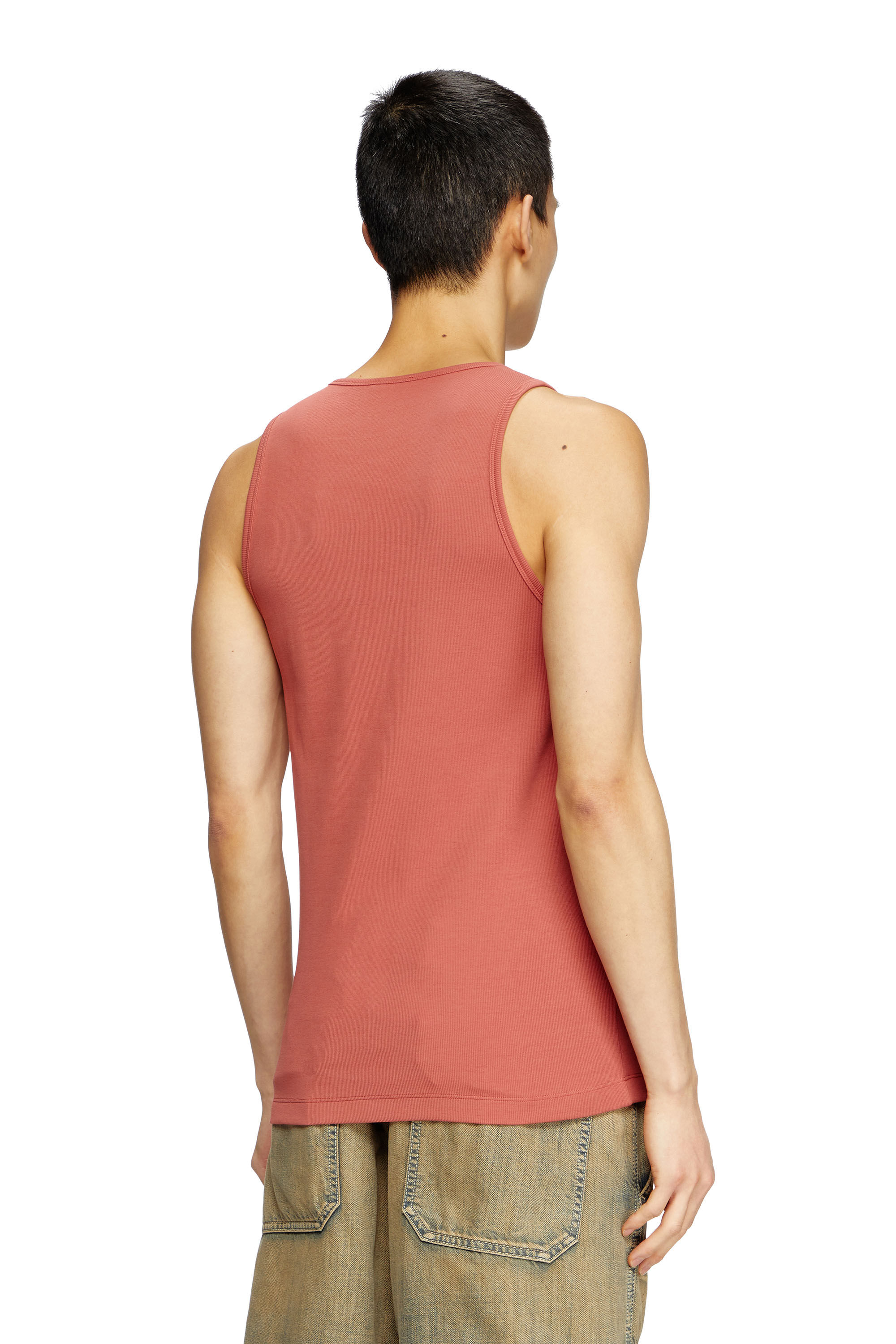 Diesel - T-LIFTY-D, Camiseta sin mangas con mini parche con el logotipo D Hombre in Multicolor - 4