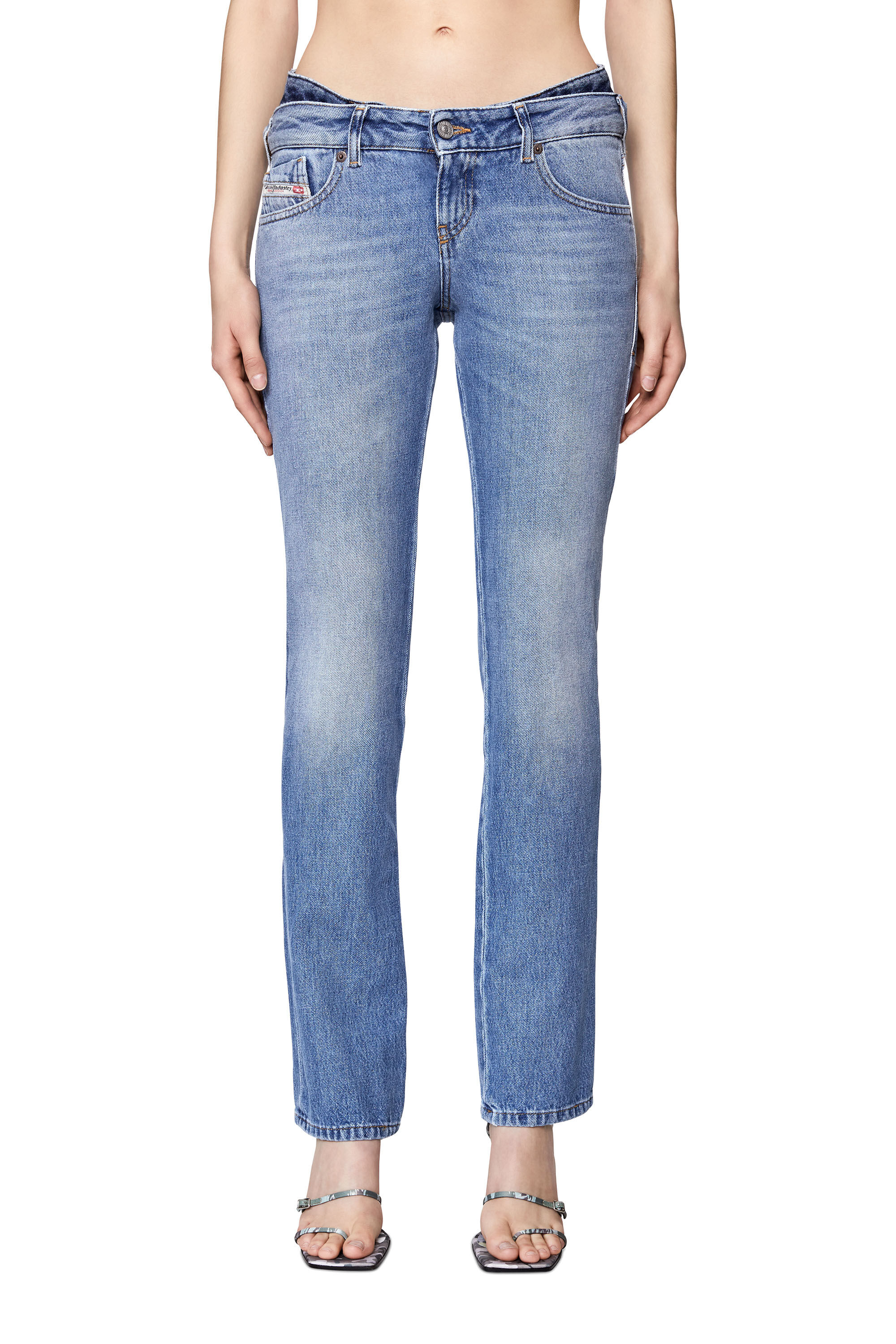 Diesel - D-Sel 09D27 Straight Jeans, Azul medio - Image 3