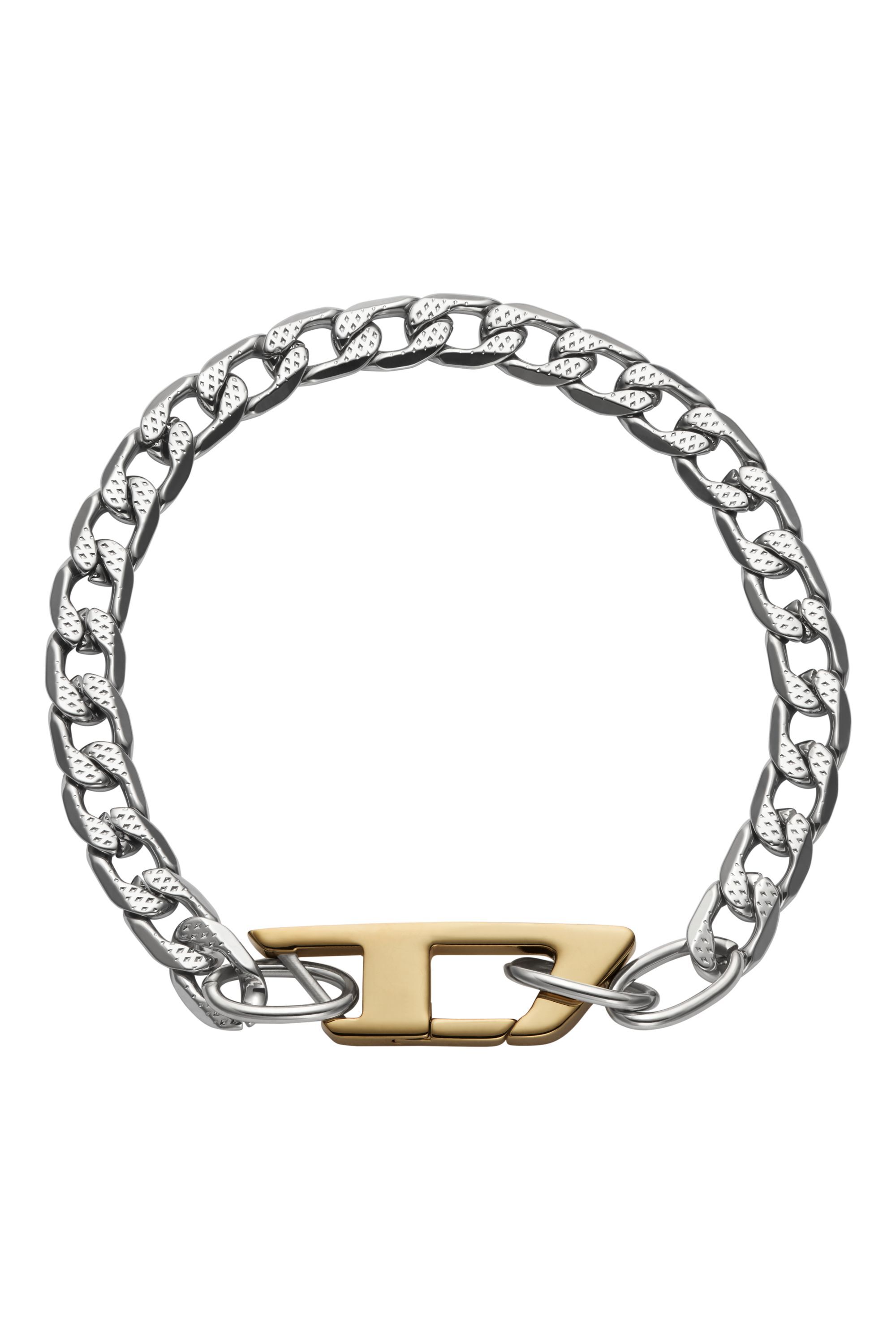 【ラッピング無料】 DX1338: Stainless steel chain bracelet | Diesel アクセサリー
