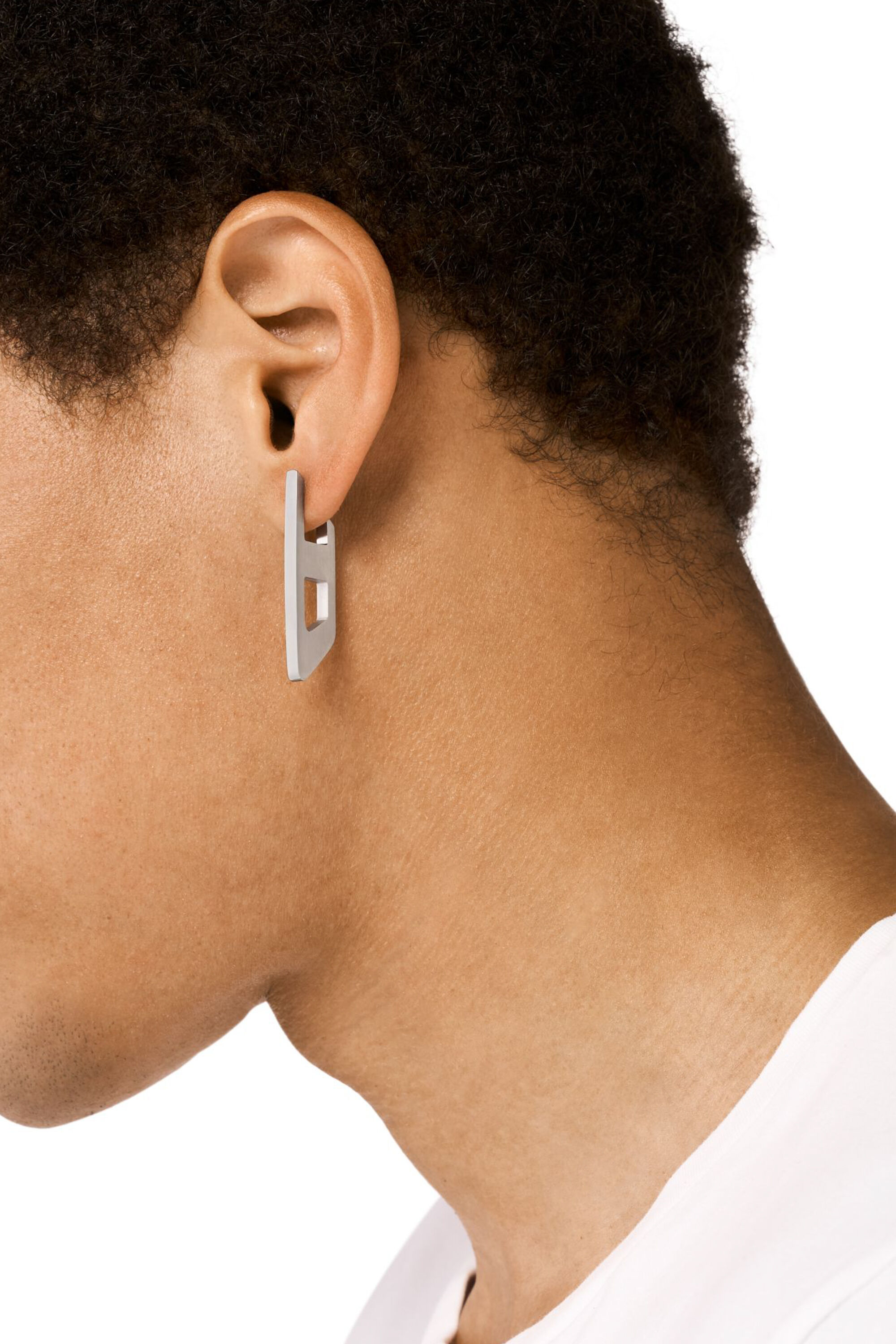 Women's Stainless Steel Drop Earring | Silver | Diesel Women's Stainless Steel Drop Earring | Silver | Diesel