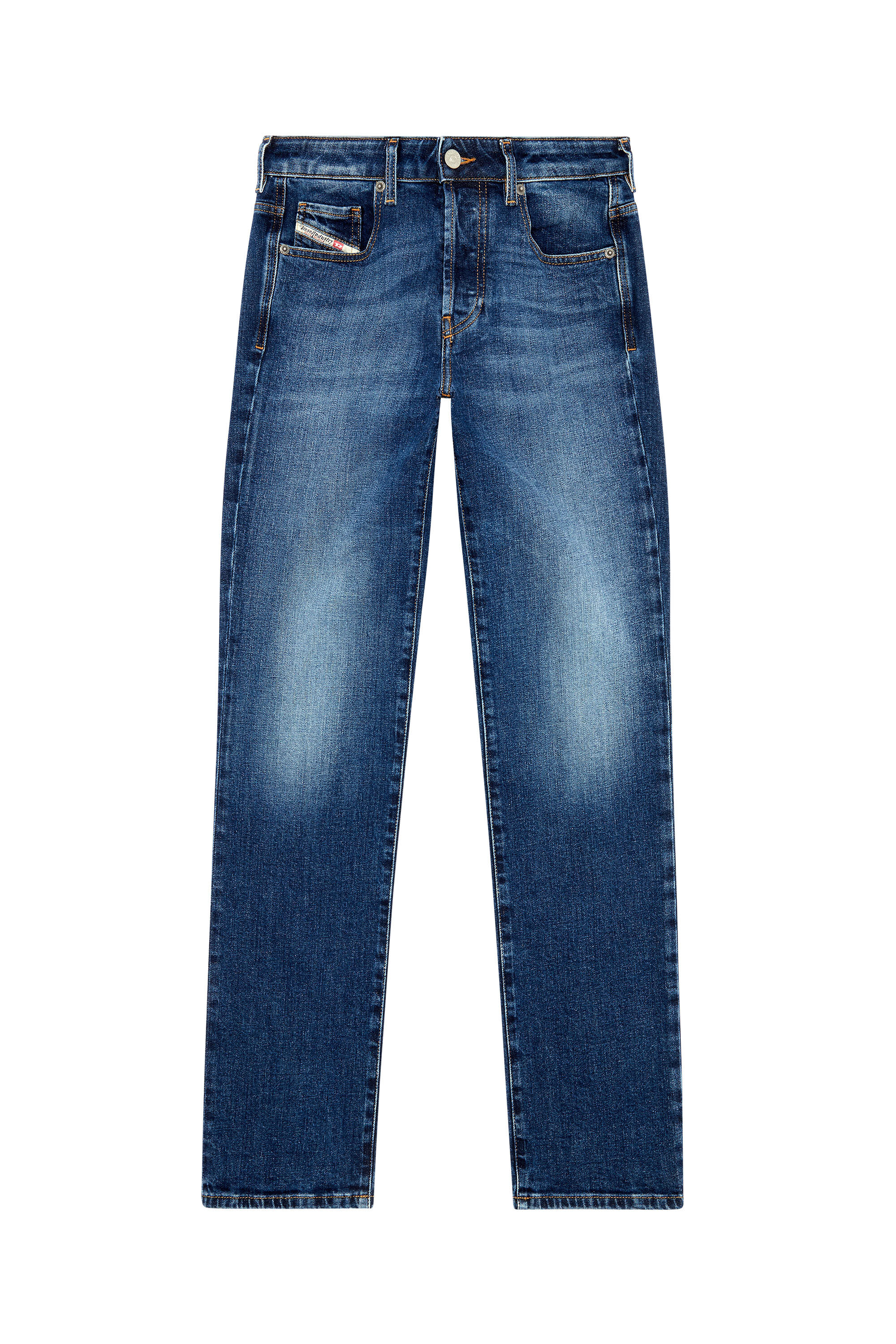 Diesel - Straight Jeans 1989 D-Mine 09I28, Azul Oscuro - Image 2