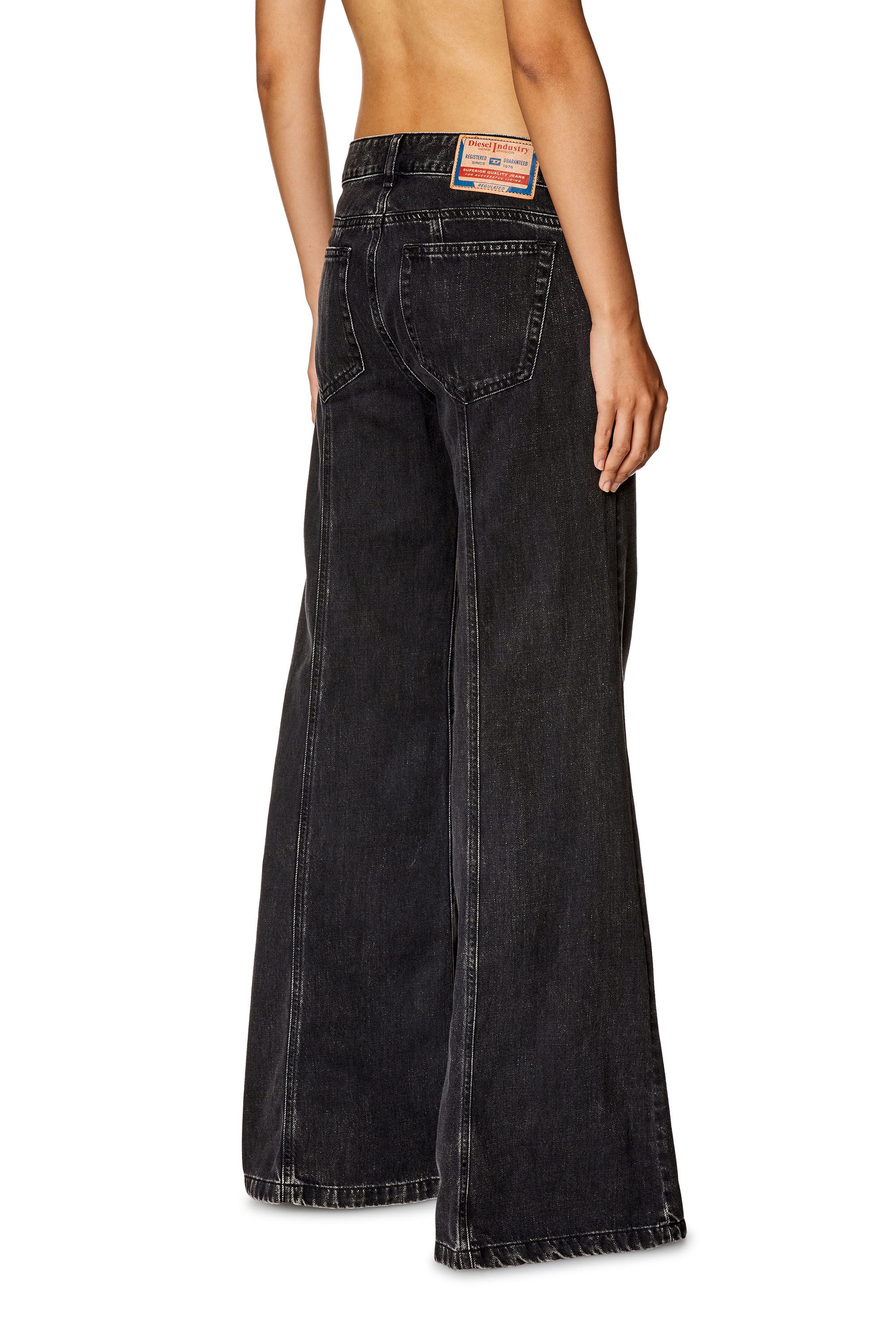 Women's Bootcut and Flare Jeans | Black/Dark grey | Diesel D-Akii