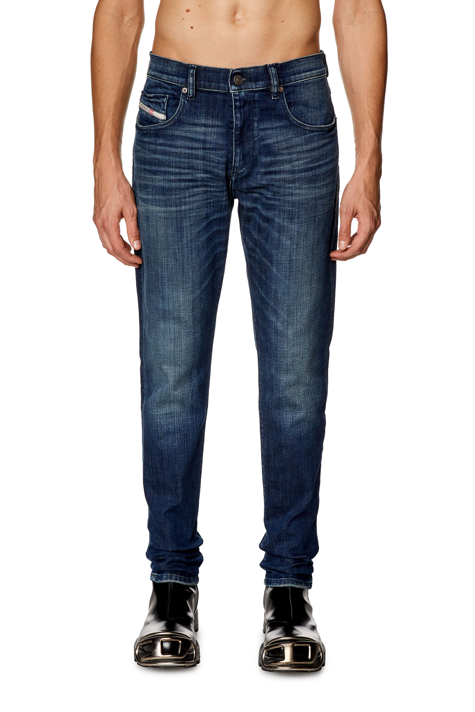 Diesel - Slim Jeans 2019 D-Strukt 09H35, Azul Oscuro - Image 3