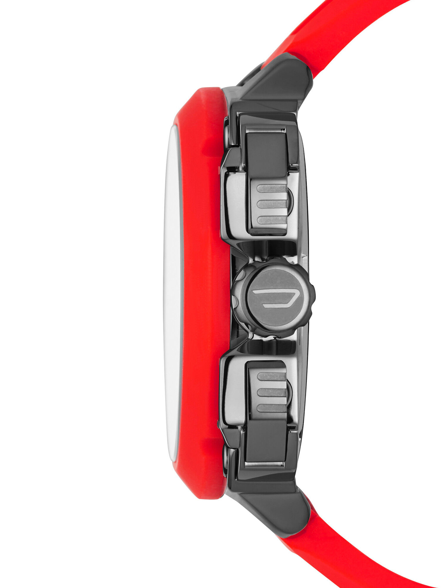 品質は非常に良い | Watch Silicone Red Chronograph Bamf Men's Red Diesel | 時計