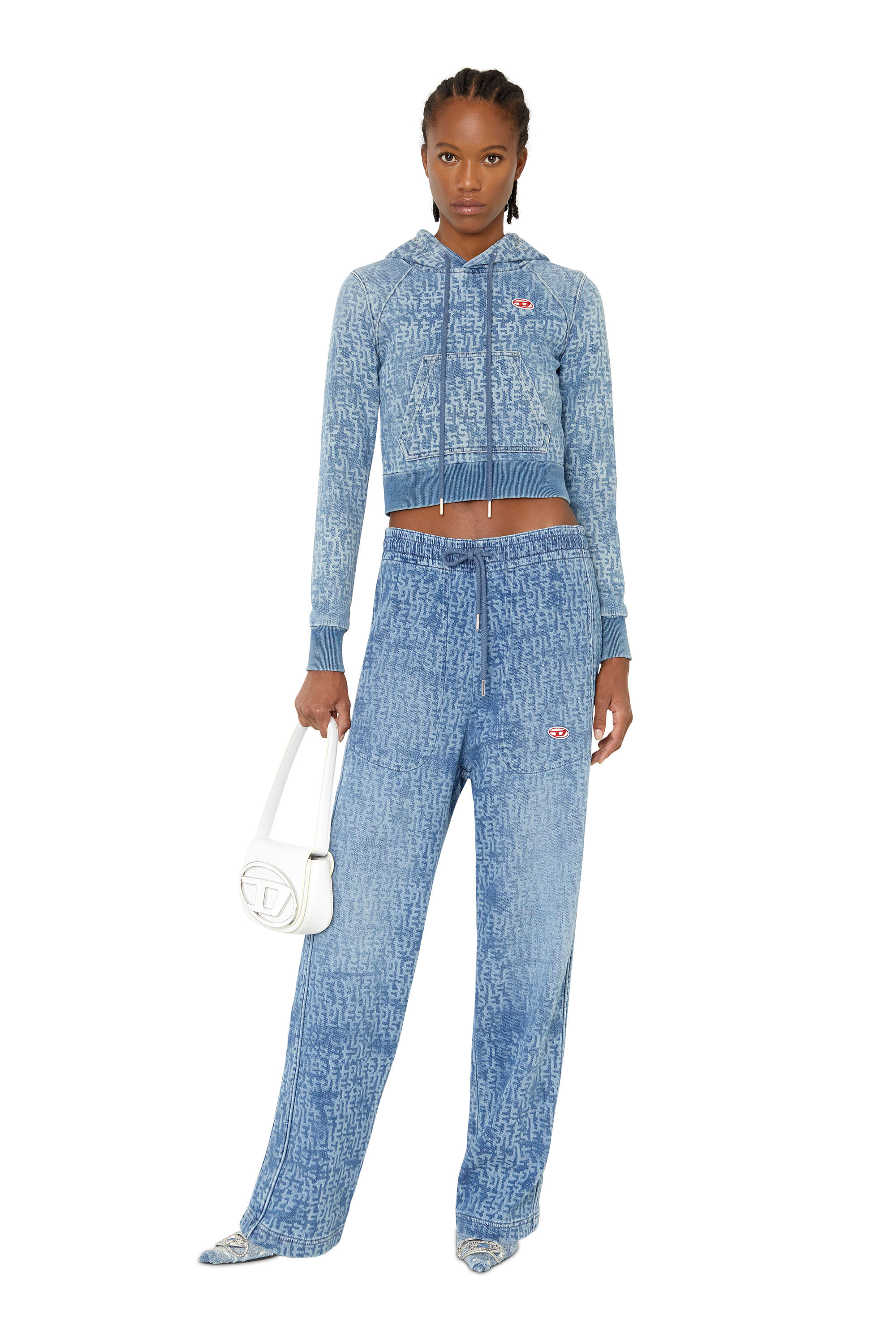 D-MARTIANS TRACK DENIM Unisex: Straight blue Baggy Jeans | Diesel