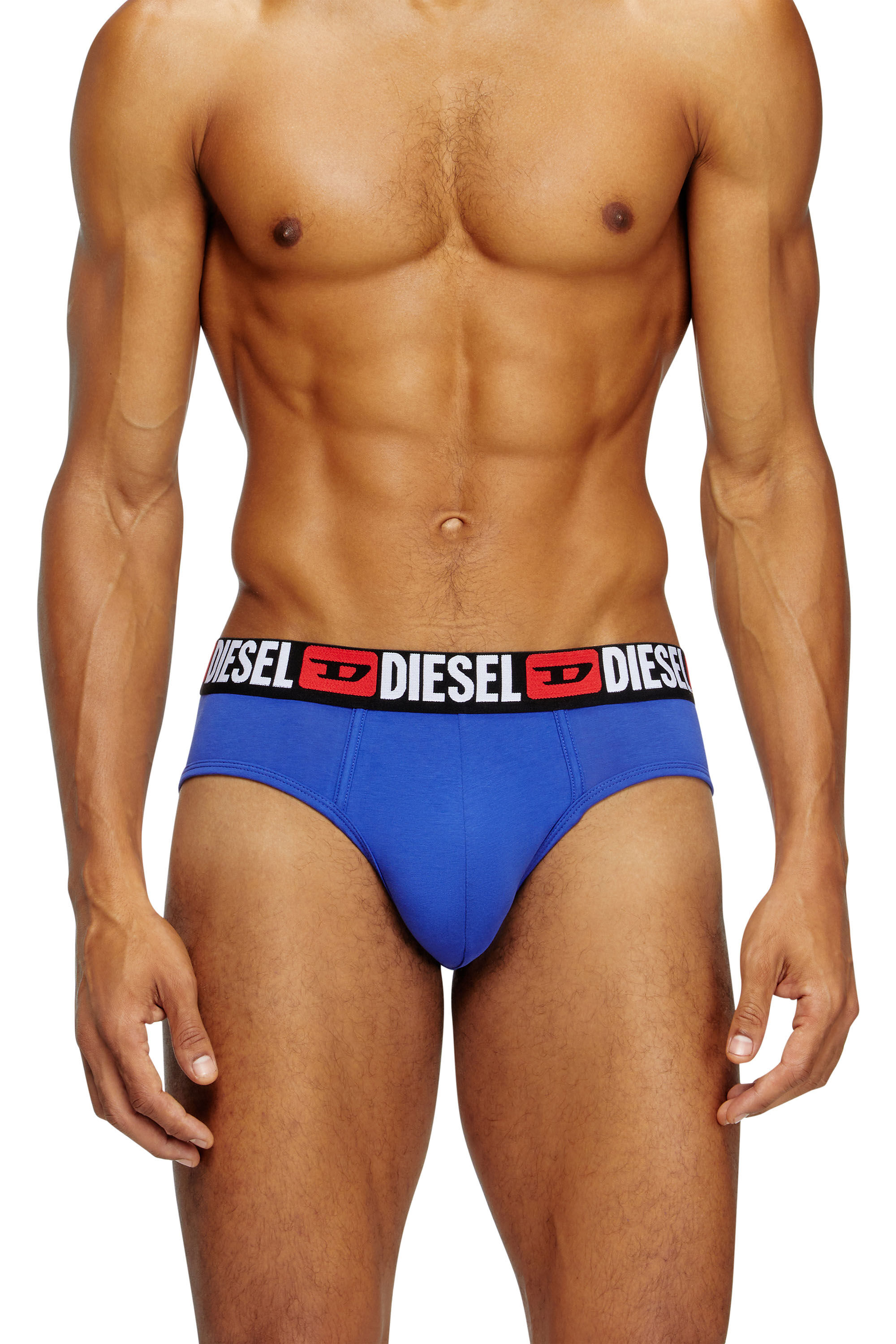 Diesel - UMBR-ANDRETHREEPACK, Set de tres calzoncillos de slip de color liso Hombre in Multicolor - 3