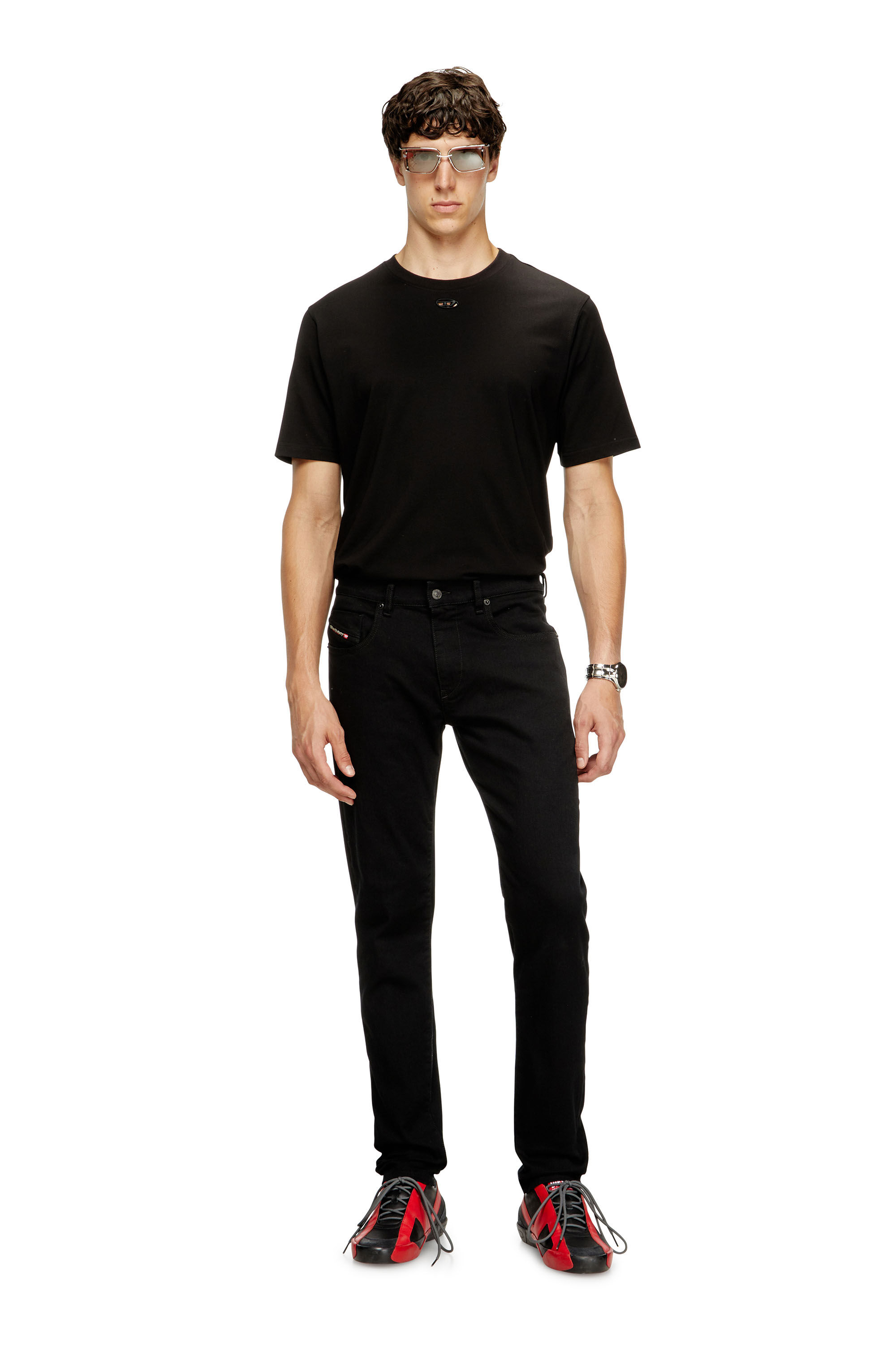 2019 D-STRUKT Man Slim fit Jeans, stretch denim | Black/Dark