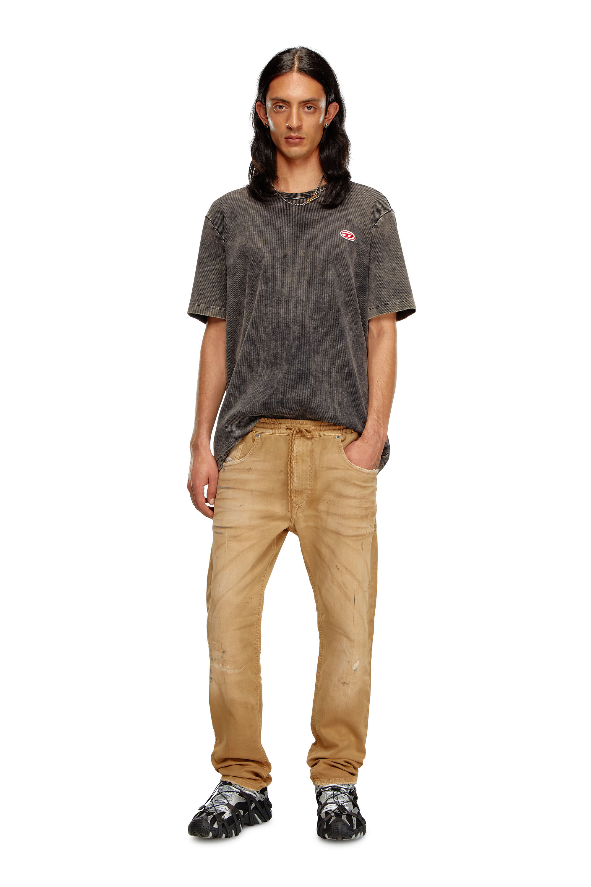 Diesel - Regular 2030 D-Krooley Joggjeans® 068LW Hombre, Marrón - 1