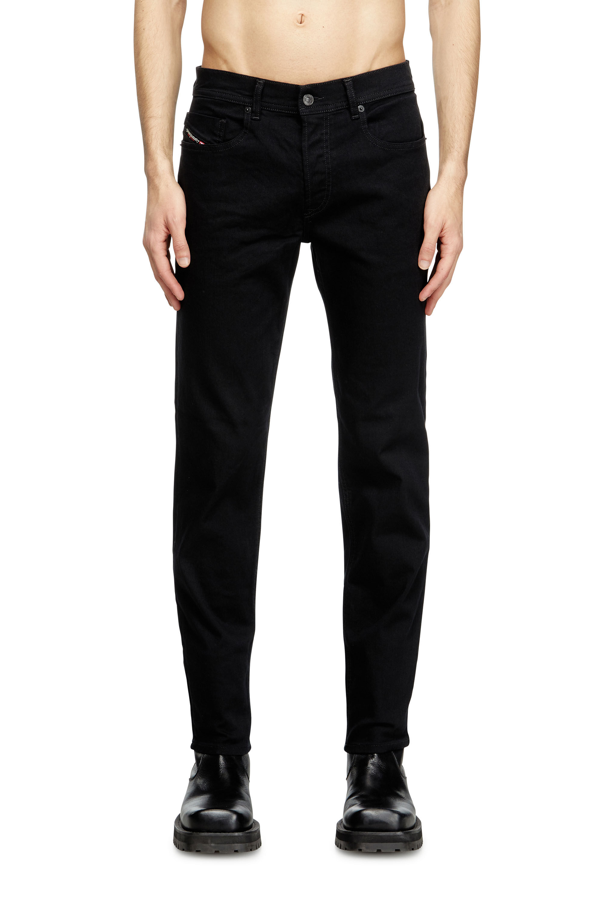 Diesel - Regular Jeans 2023 D-Finitive 069YP Hombre, Negro/Gris oscuro - 3