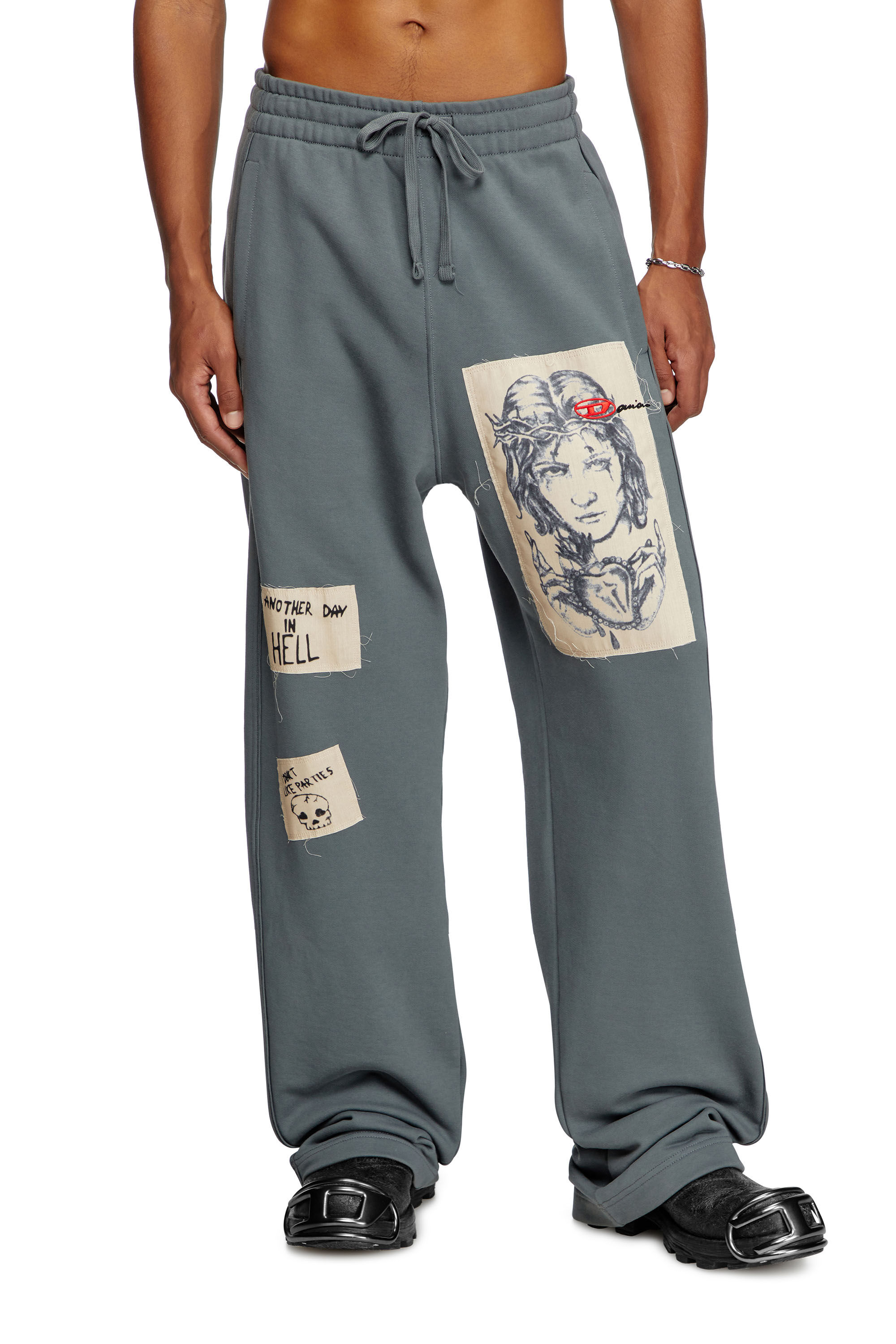 RIPPED UP STRAIGHT LEG SWEATPANTS – Mostly Heard Rarely Seen