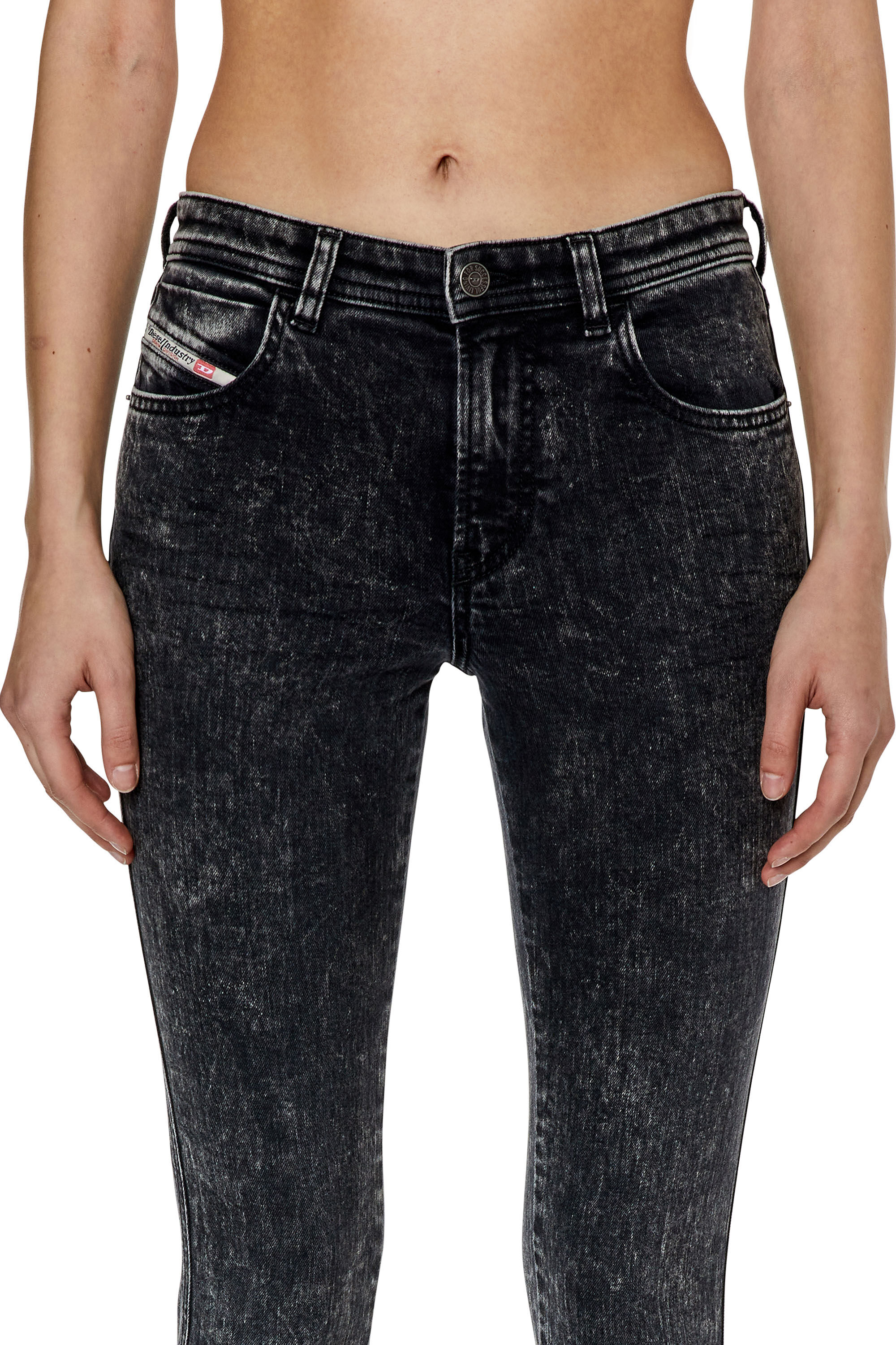 ★DIESEL★ 2015 Babila Denim Pants Black Dark Gray Skinny Jeans 1979 Sleenker | Black | Diesel