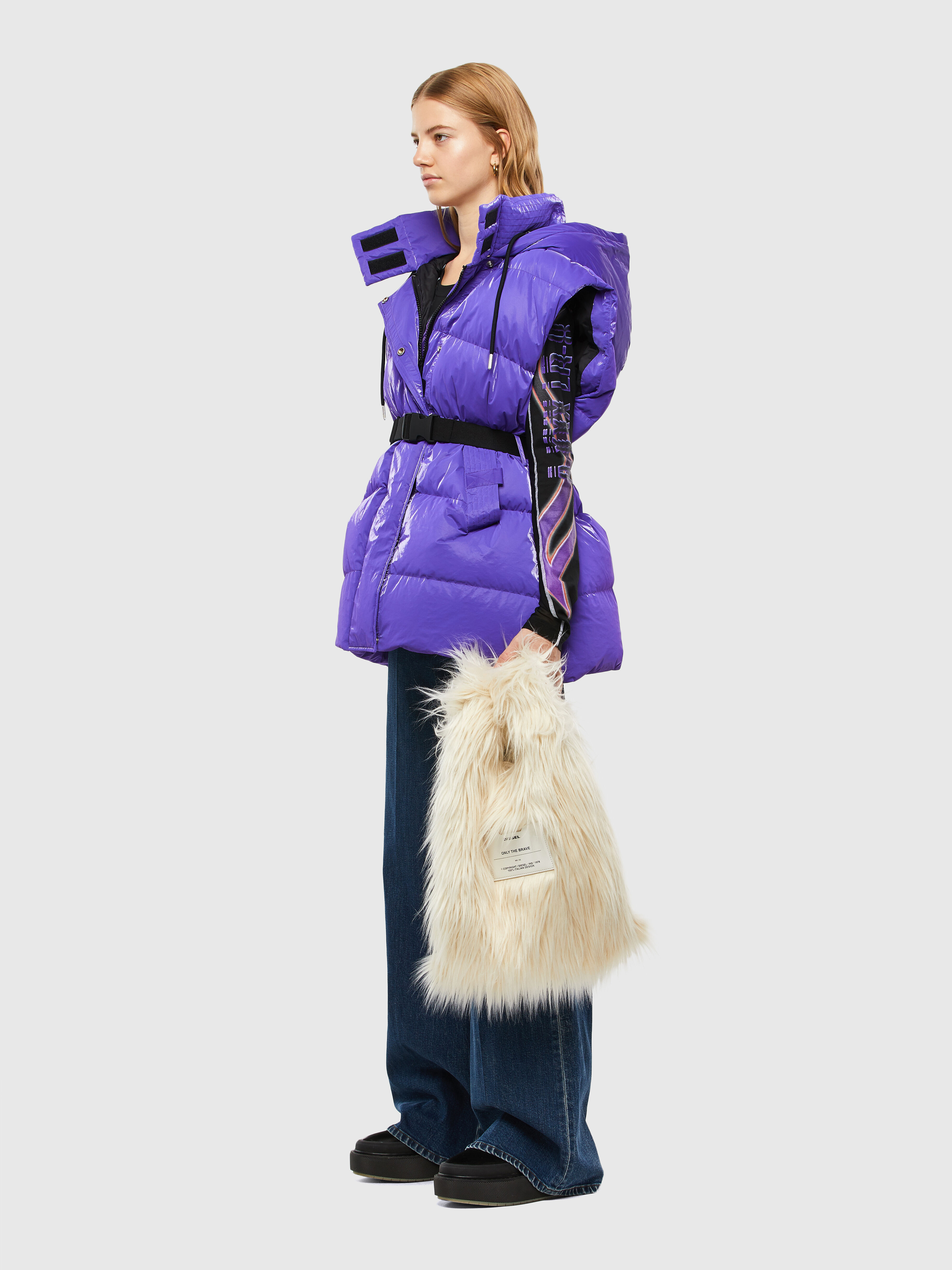 WYLMA Woman: Shopper in long faux fur | Diesel