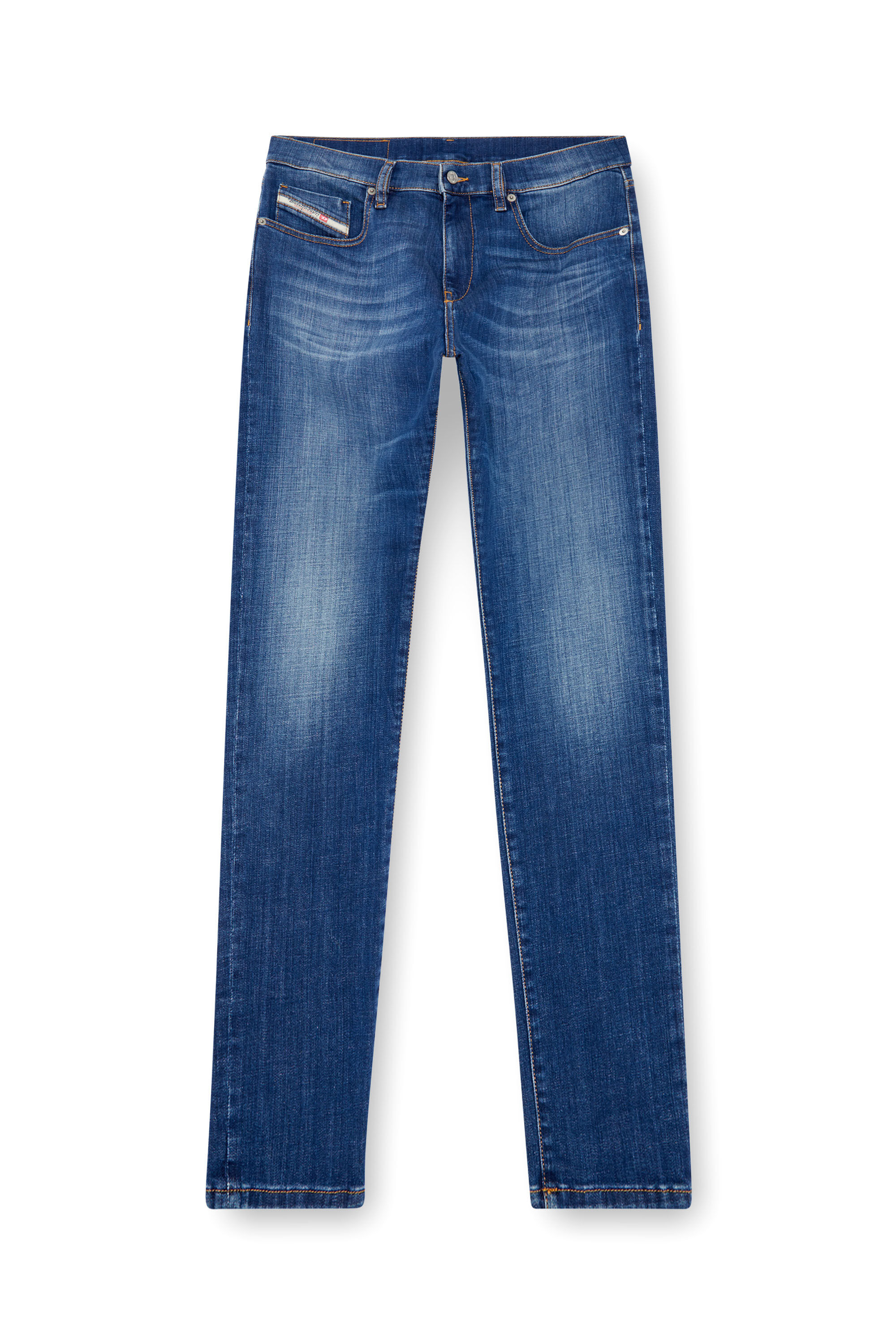 Diesel - Slim Jeans 2019 D-Strukt 09K04, Hombre Slim Jeans - 2019 D-Strukt in Azul marino - Image 2