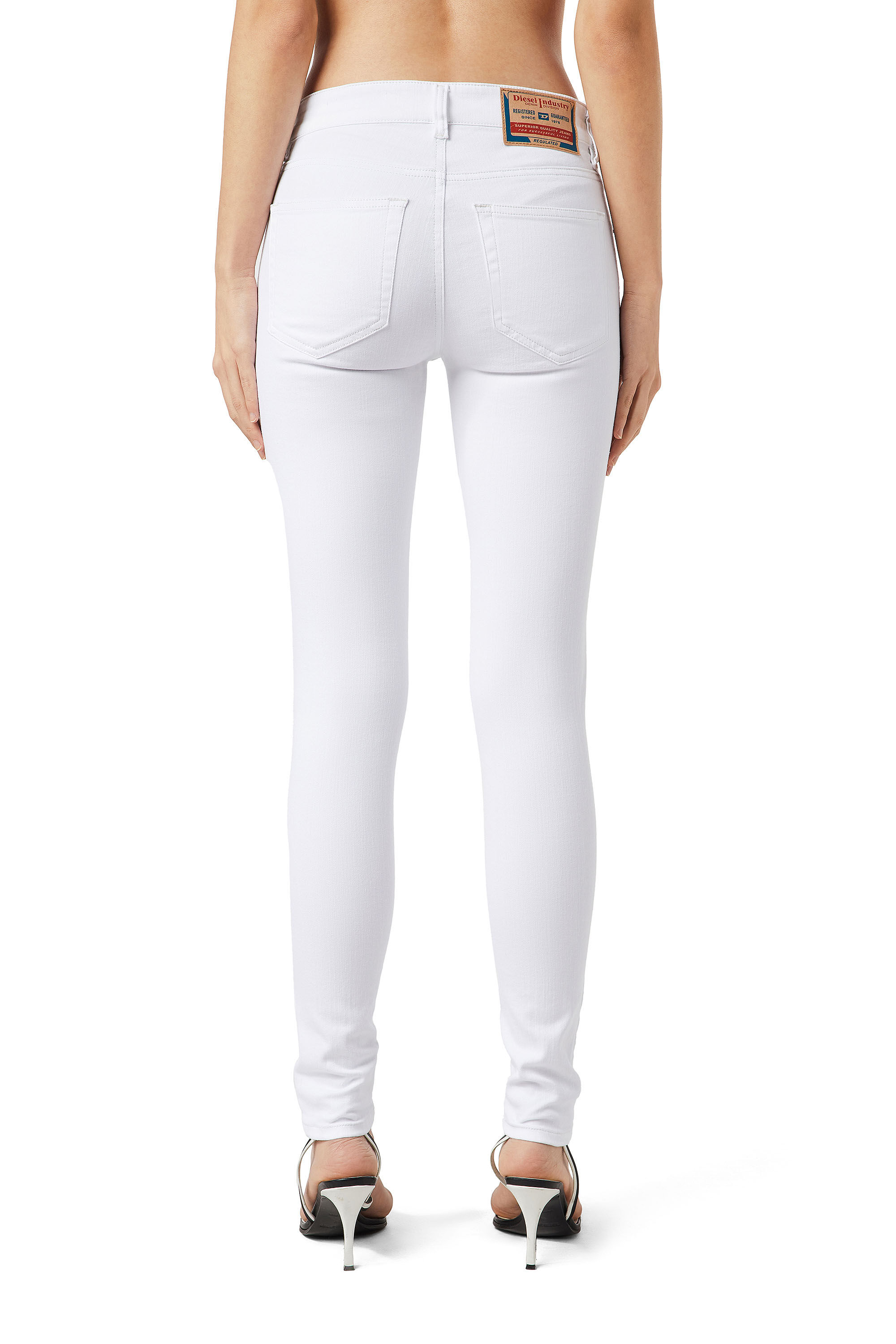 Diesel - Super skinny Jeans 2017 Slandy 09C78, White - Image 5
