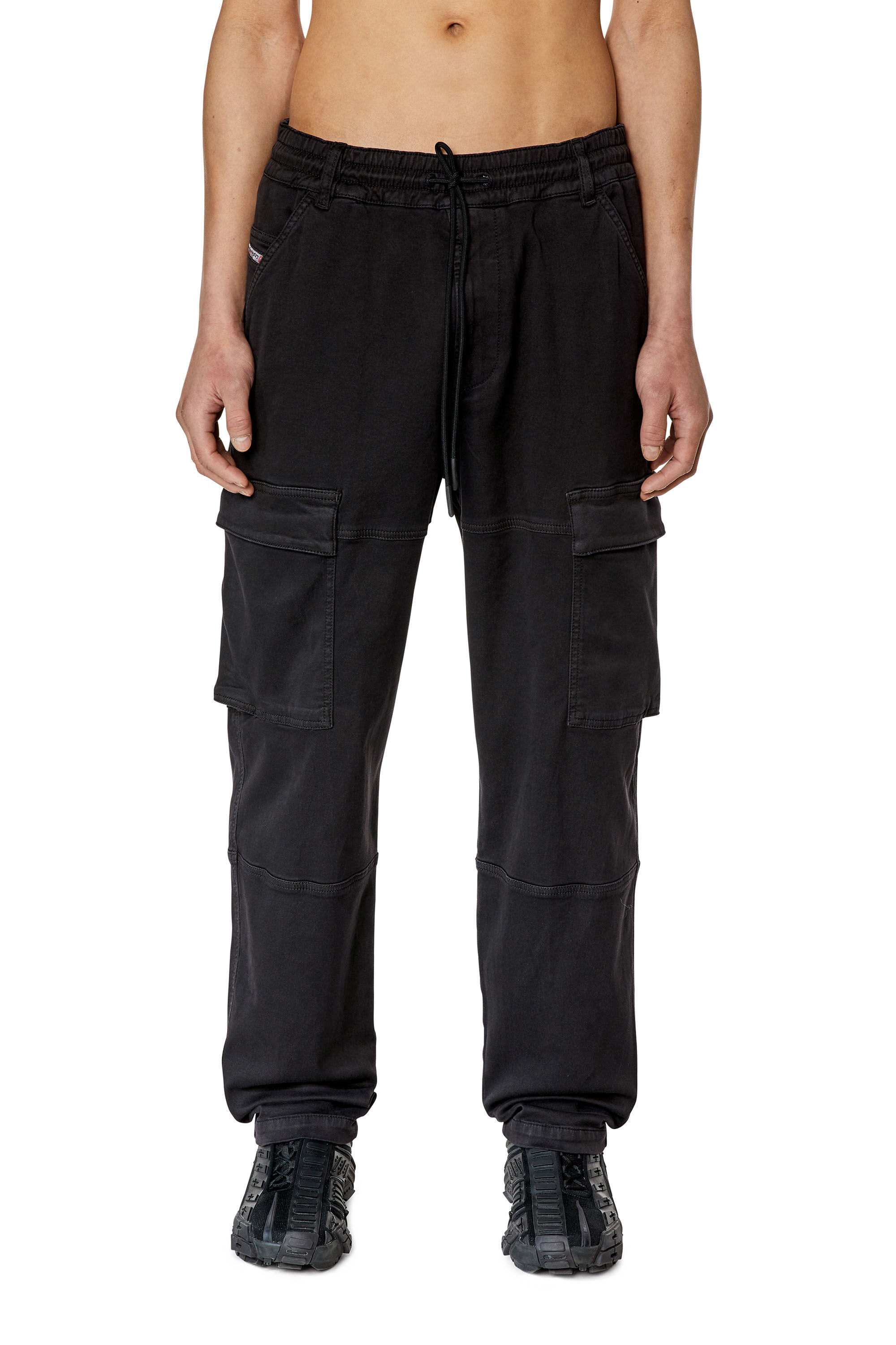 Diesel - Tapered 2030 D-Krooley Joggjeans® 068DY, Negro - Image 3