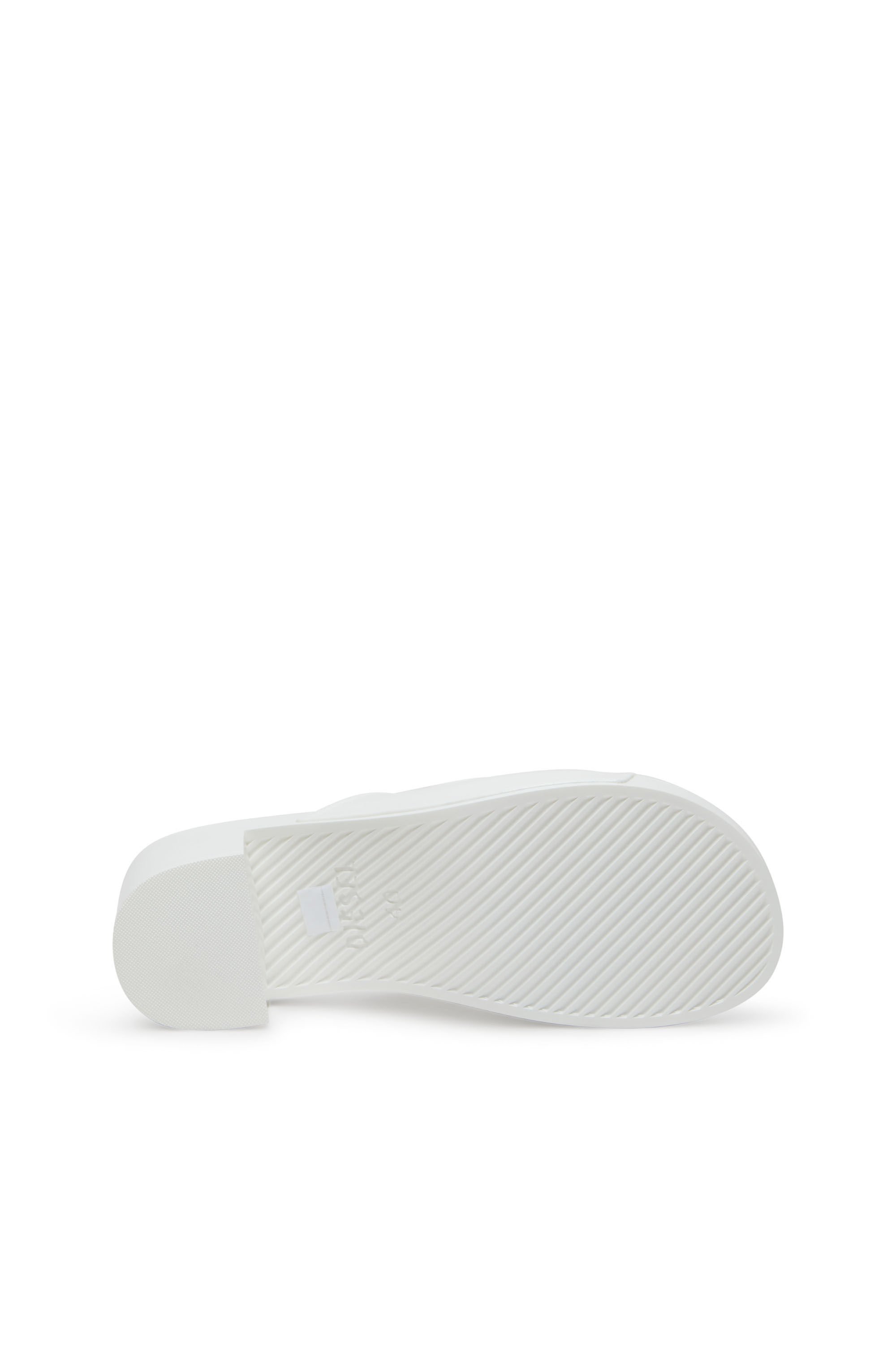 Diesel - SA-BONNIE, Woman's Sa-Bonnie-Heeled rubber slides with cut-out logo in White - 5