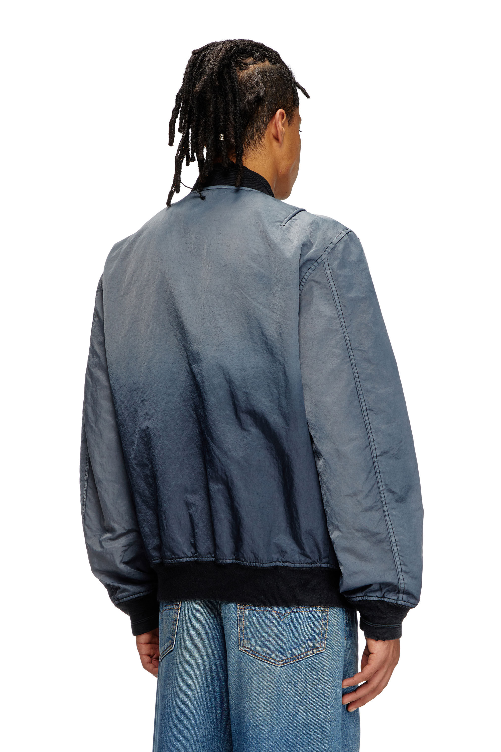 Diesel - J-KEPES, Chaqueta bomber acolchada en degradé Hombre in Gris - 4