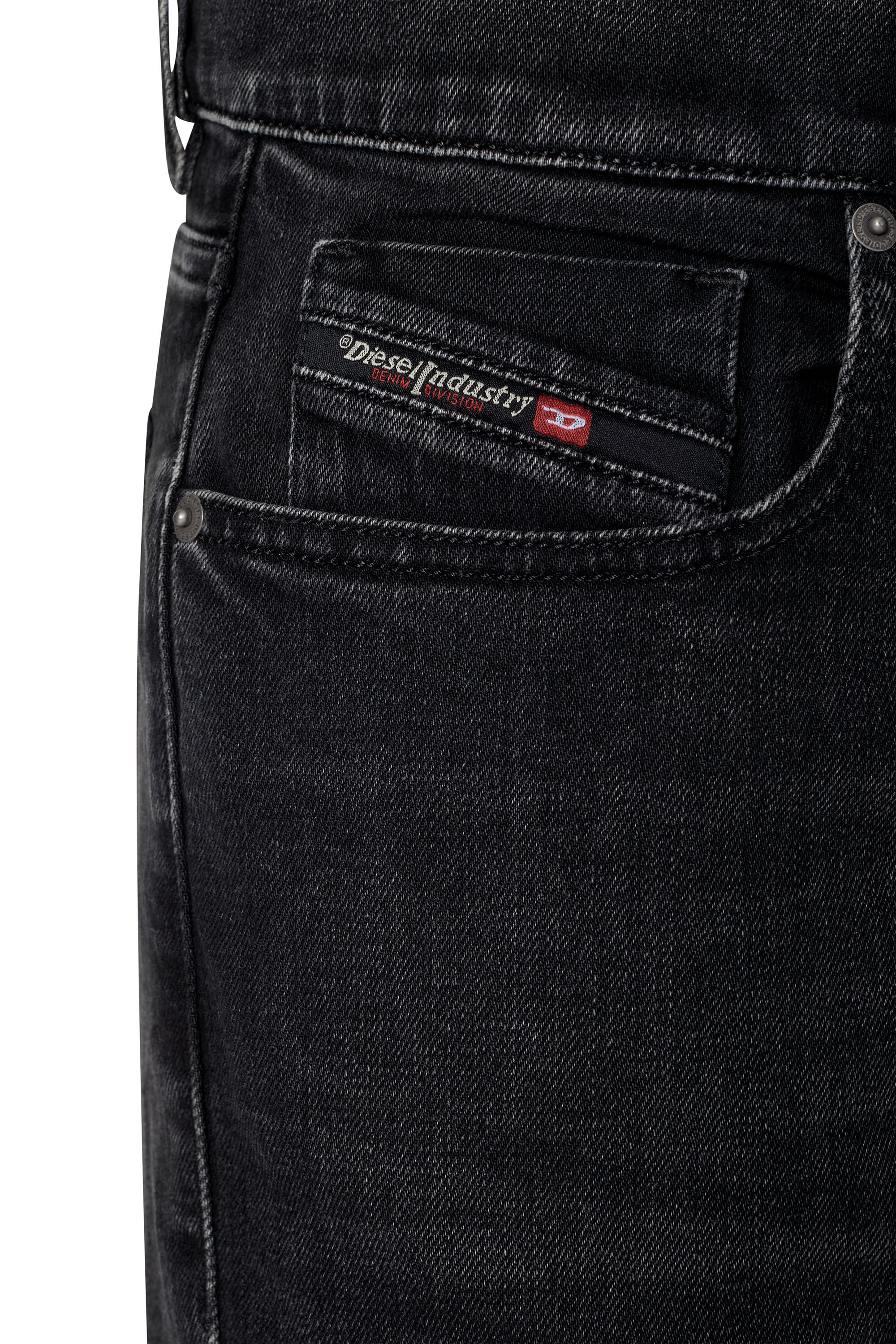 Diesel - Slim Jeans 2019 D-Strukt 09B83, Negro/Gris oscuro - Image 6