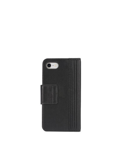BLACK LINED LEATHER IPHONE 8/7 FOLIO, Black Diesel - BLACK LINED LEATHER IPHONE 8/7 FOLIO, Black - Flip covers - Image 4