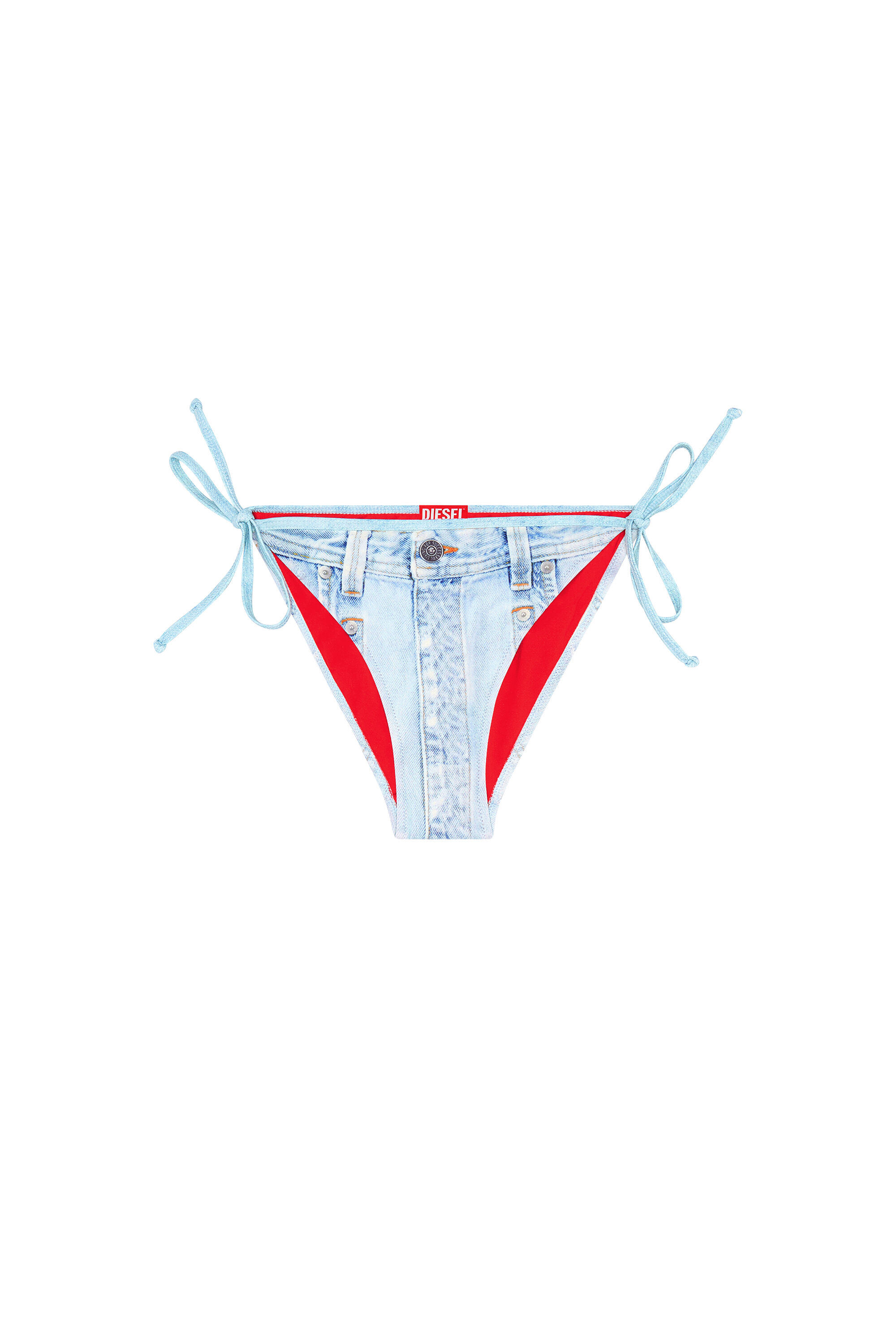 【DIESEL】Bfpn-Brigittes Women's Swim briefs with denim print | Black | Diesel