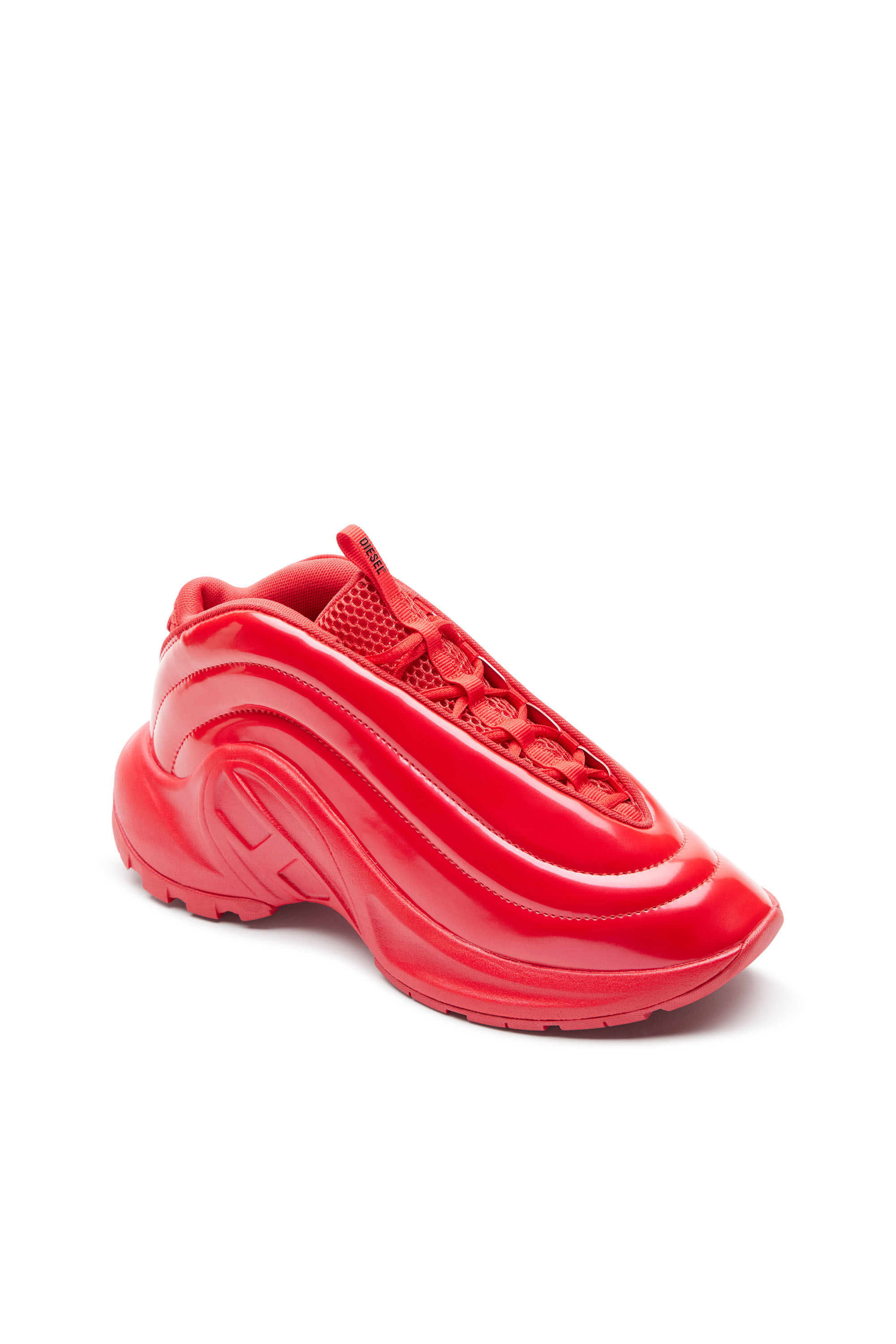 Women s S D Runner Slip on sneakers with Oval D instep Red Diesel
