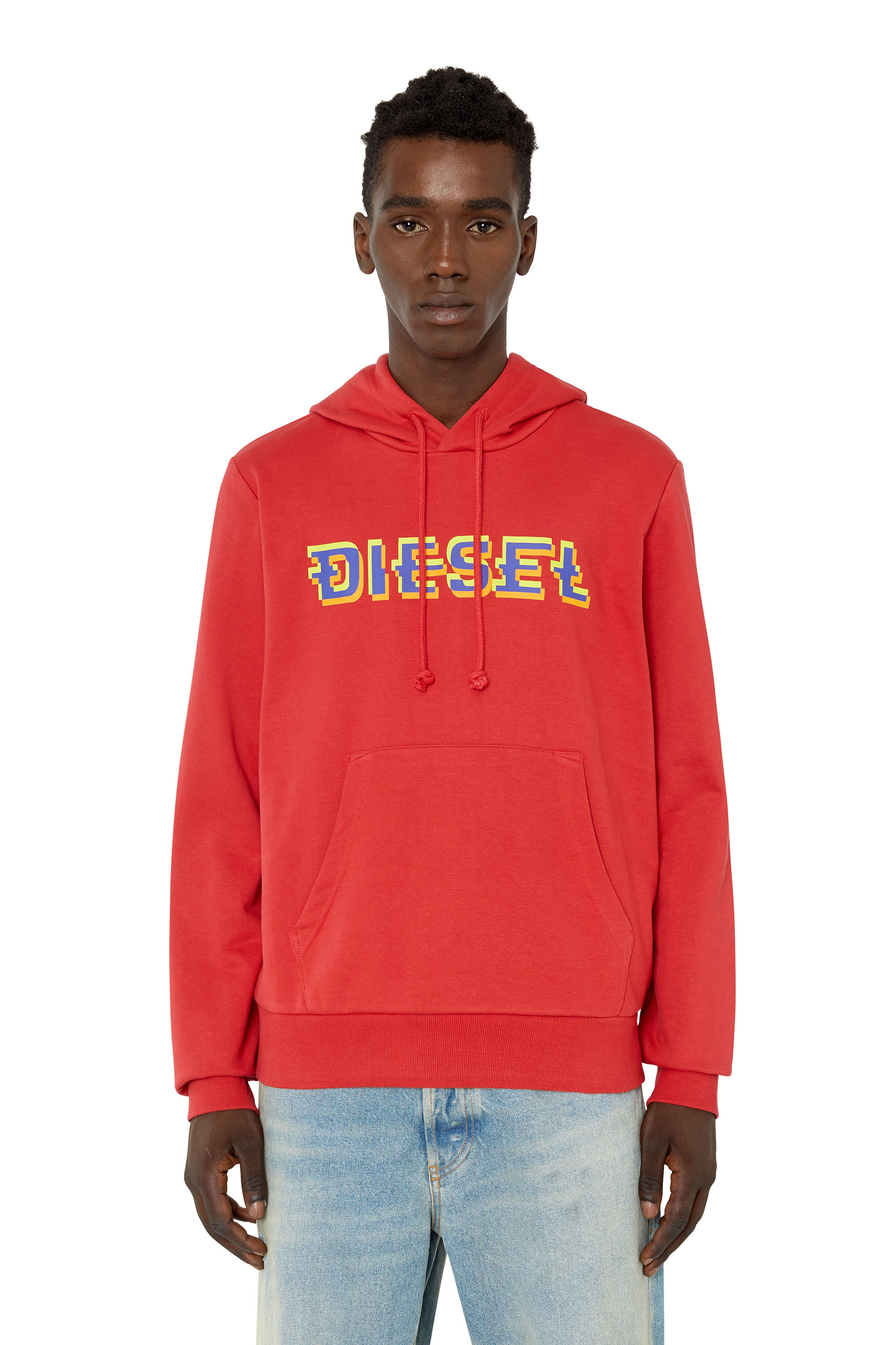 Diesel hoodie red hot sale