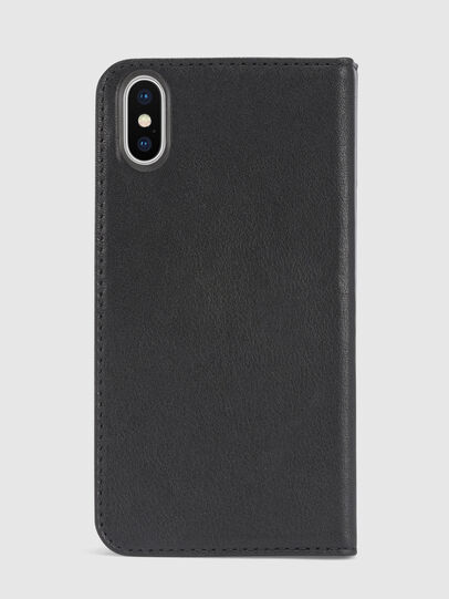 BLACK DENIM/STUD/ZIPPER IPHONE X FOLIO, Black Diesel - BLACK DENIM/STUD/ZIPPER IPHONE X FOLIO, Black - Flip covers - Image 3