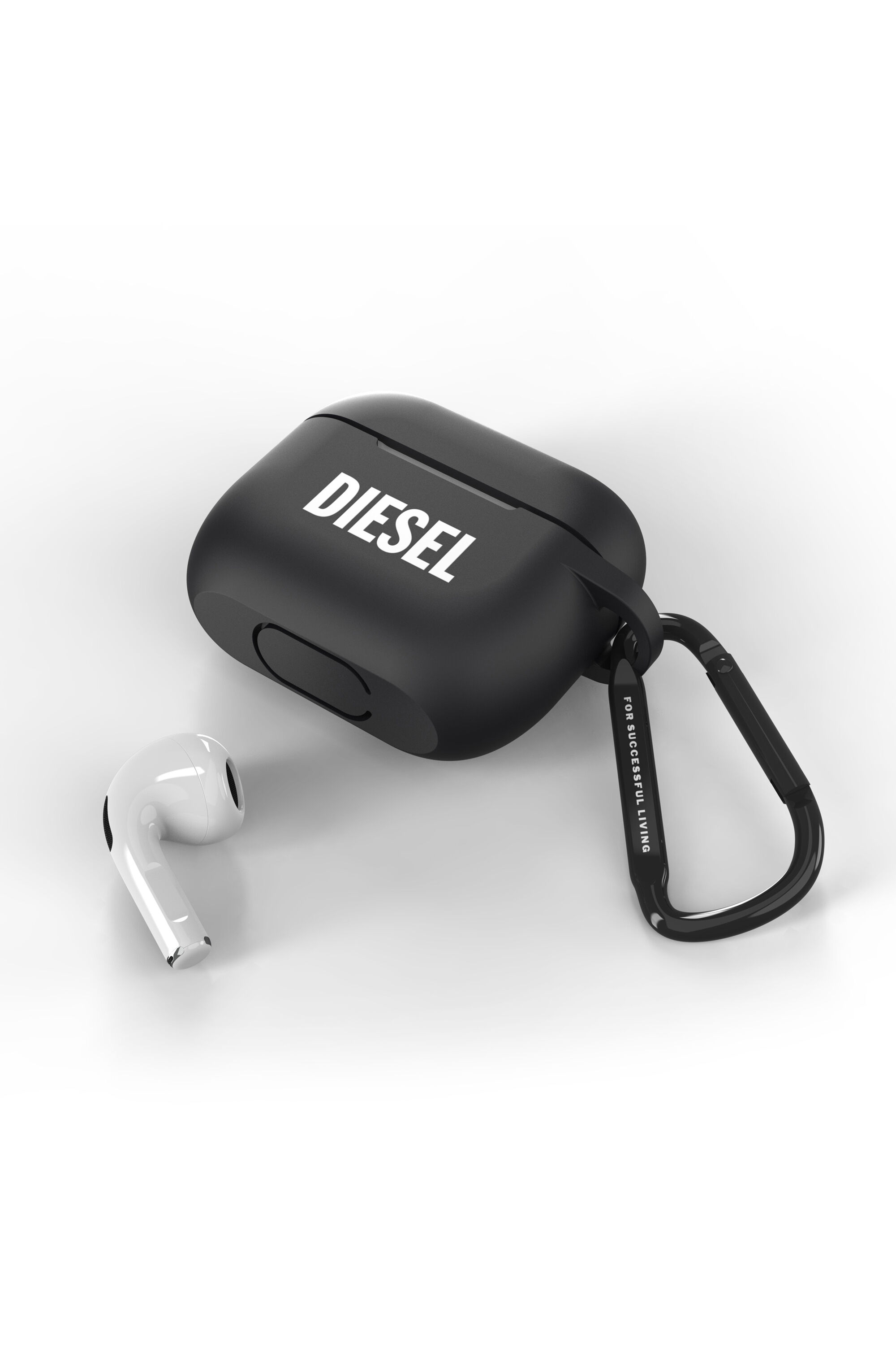 Diesel - 45829 AIRPOD CASE, Funda de silicona para AirPods 3 Unisex in Negro - 4